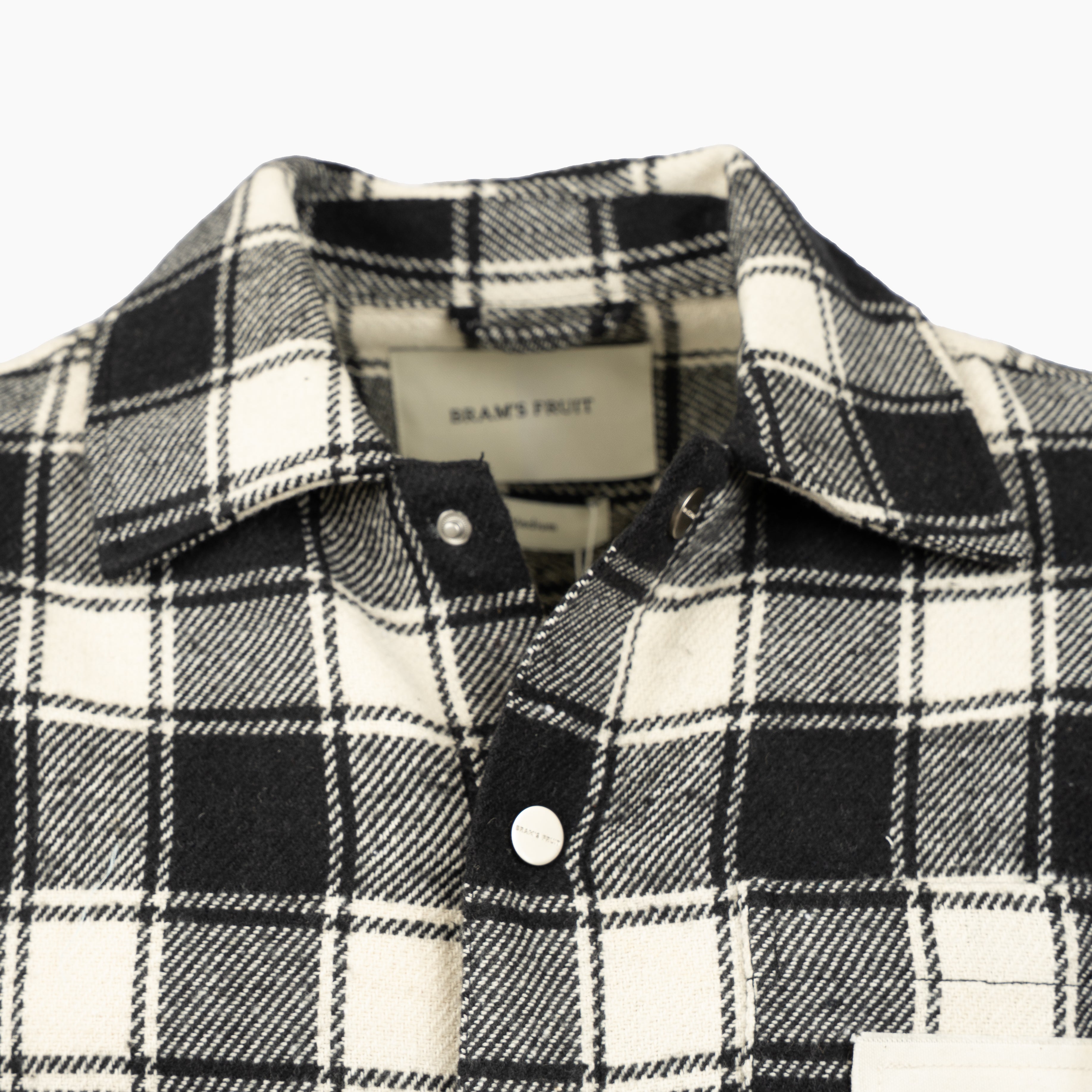 Bram's Fruit Overshirt Geruit Zwart | Flannel