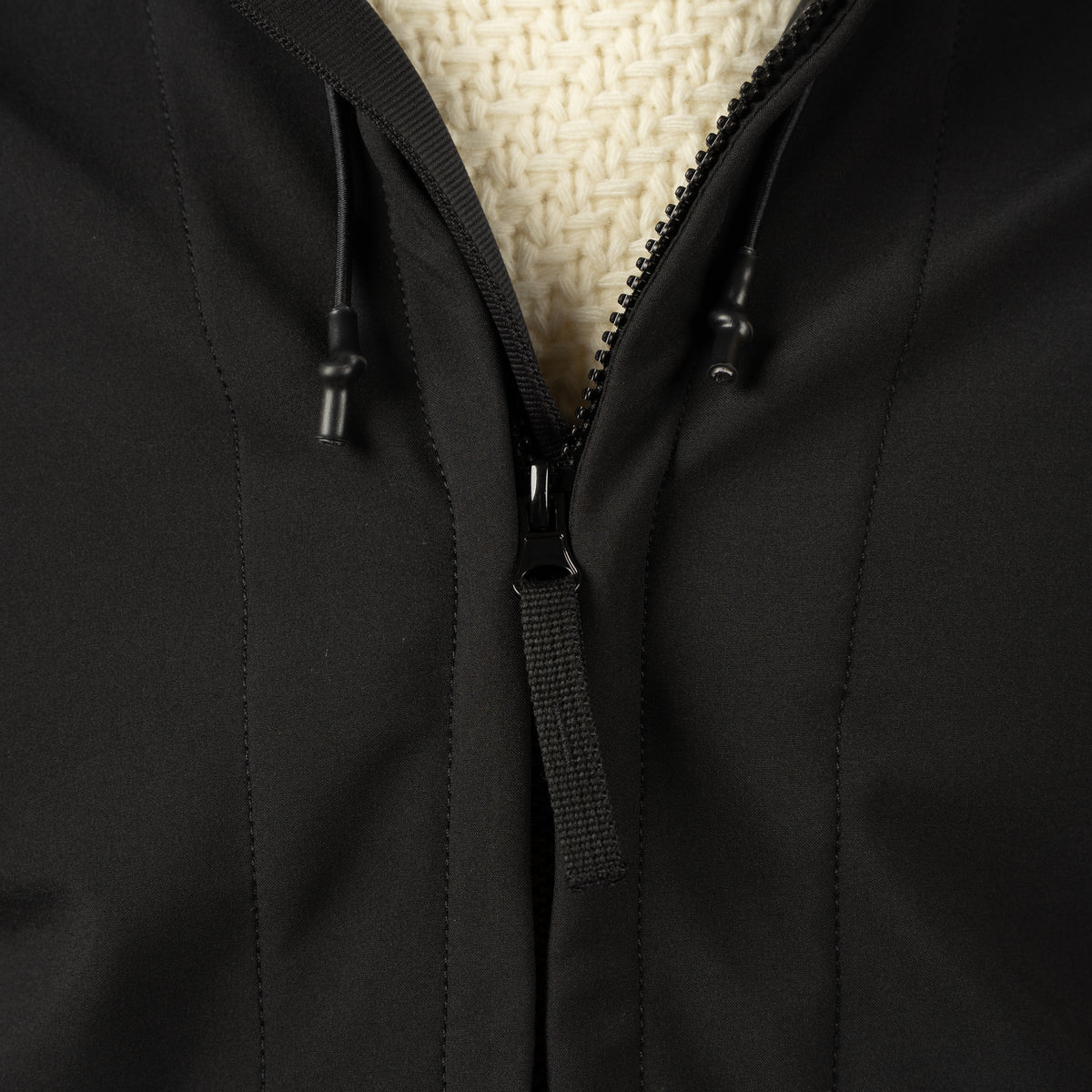 Stone Island Soft Shell Jack Zwart | SHELL-R_E.DYE® TECHNOLOGY