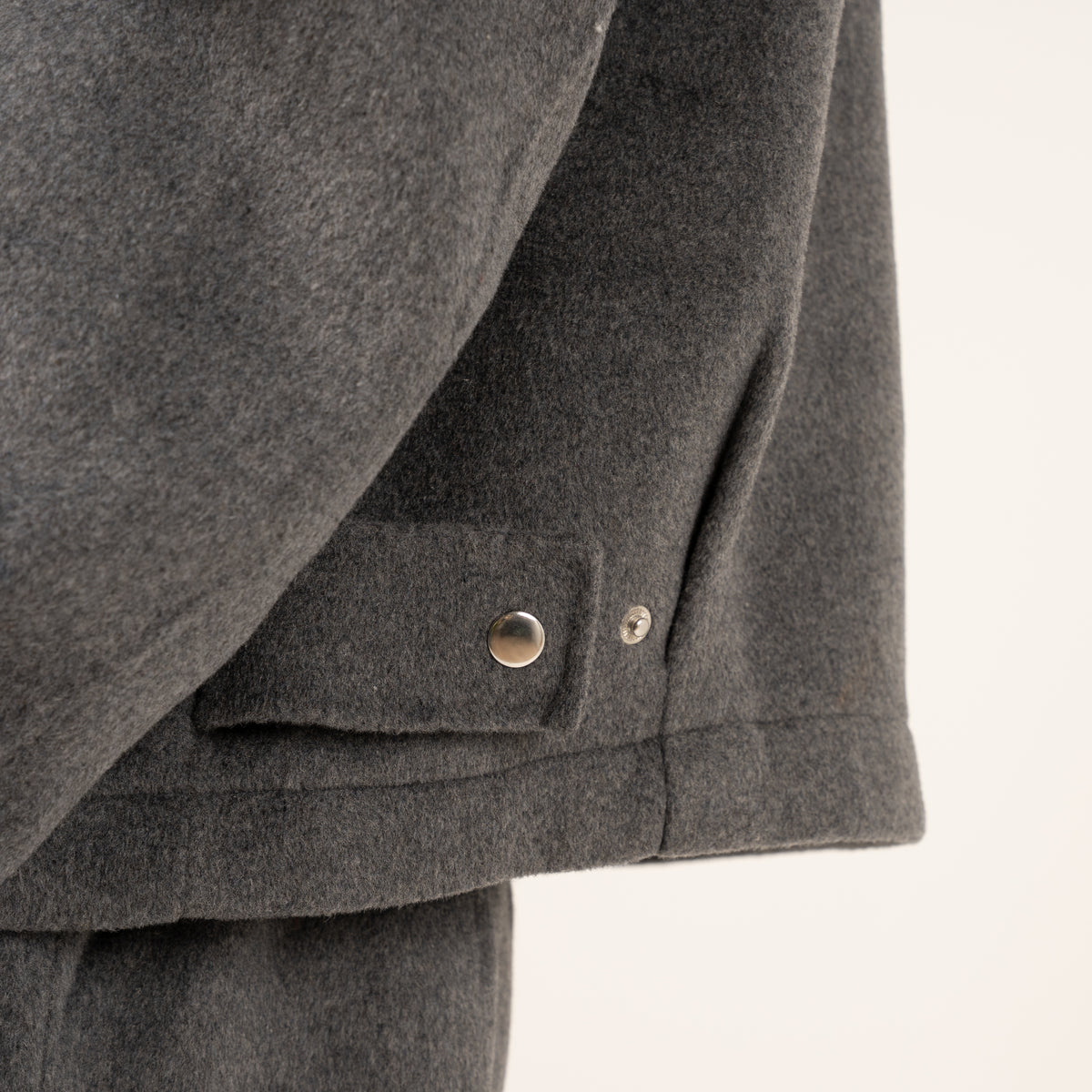 Hopeium Overshirt Grijs | Winter Wooly Short Jacket