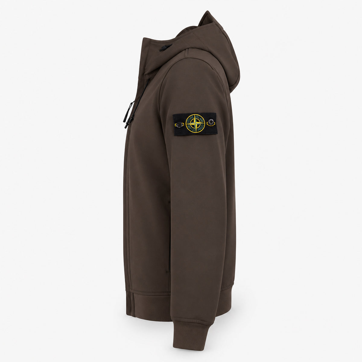 Stone Island Soft Shell Jack Bruin | SHELL-R_E.DYE® TECHNOLOGY