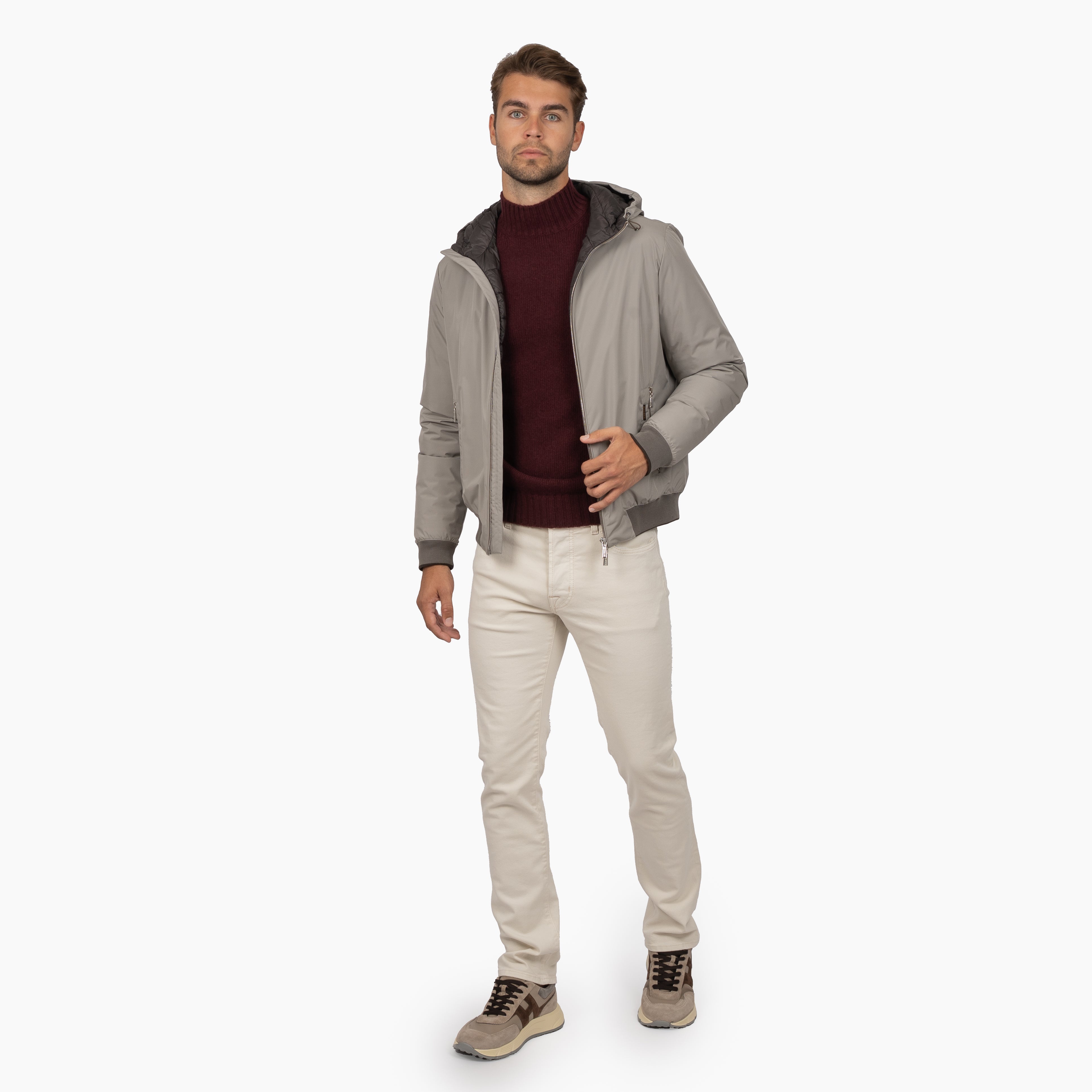 Moorer Bomberjack Beige | ONIRO-STP