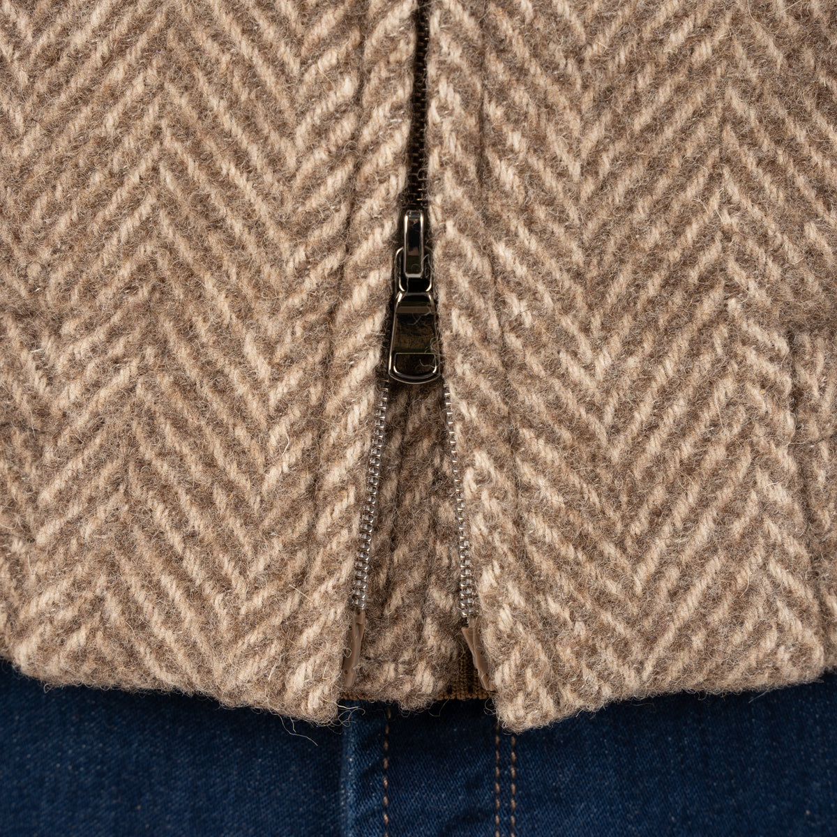 SEVEN DIALS Bomberjack Visgraat Beige | Dhaka