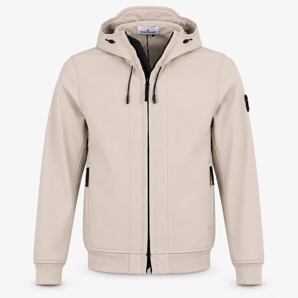 Stone Island Soft Shell Jack Beige | SHELL-R_E.DYE® TECHNOLOGY