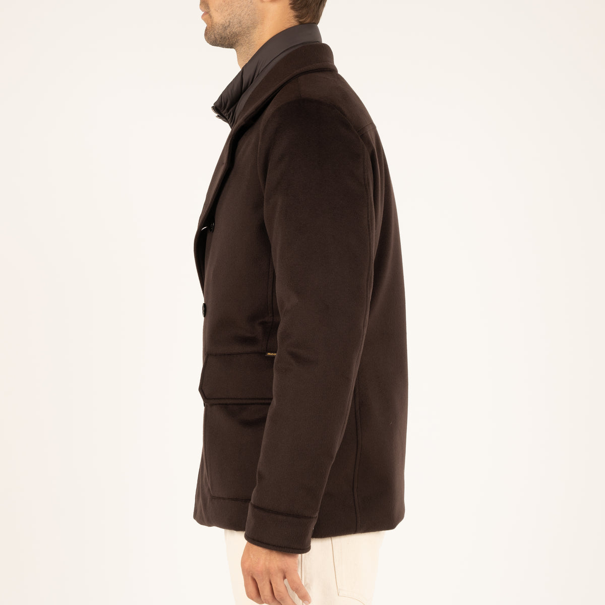 Moorer Baby-Cashmere Jas Bruin | Bas-B5L