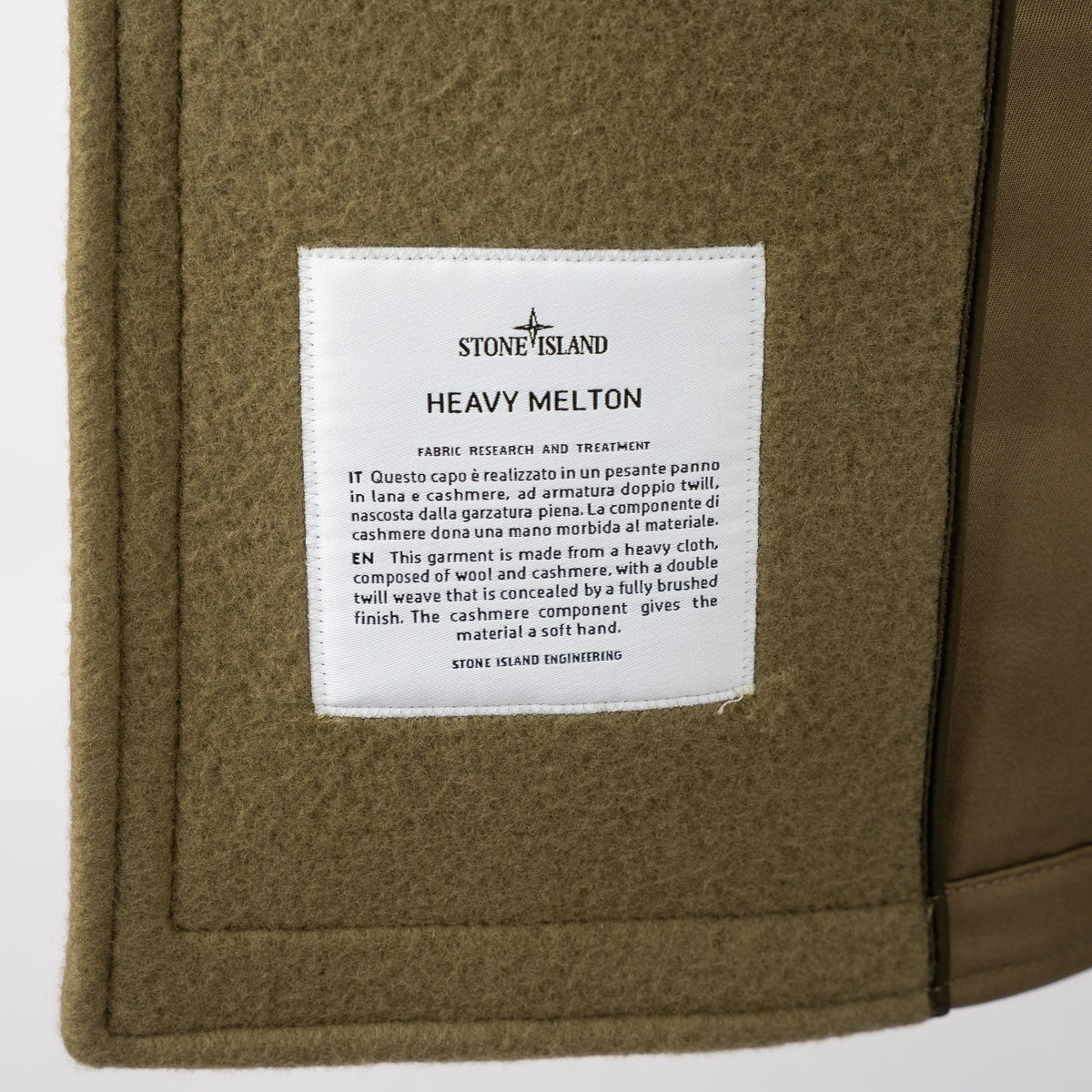 Stone Island Peacoat Jack Groen | Heavy Melton