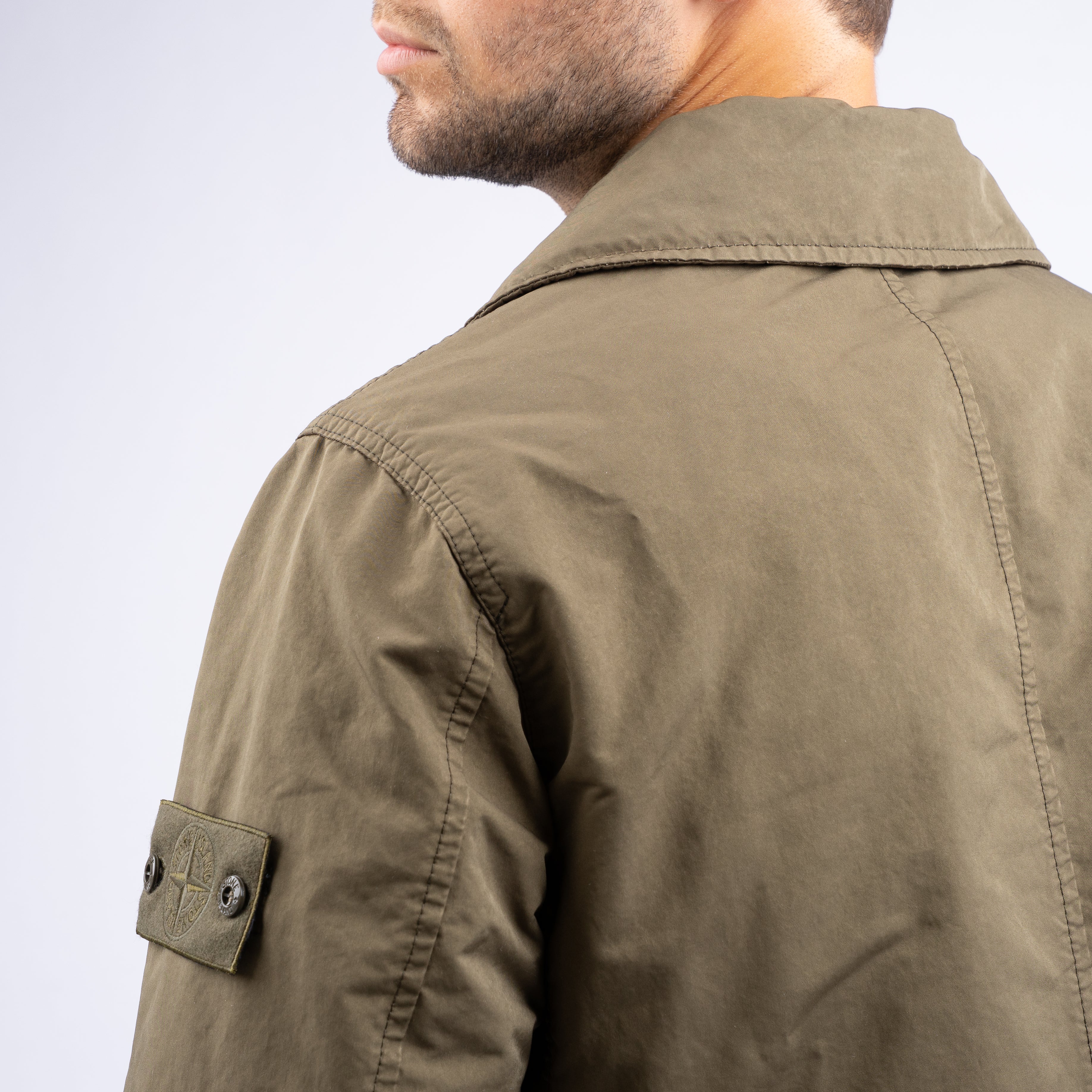 Stone Island Trench Coat Groen | Ghost