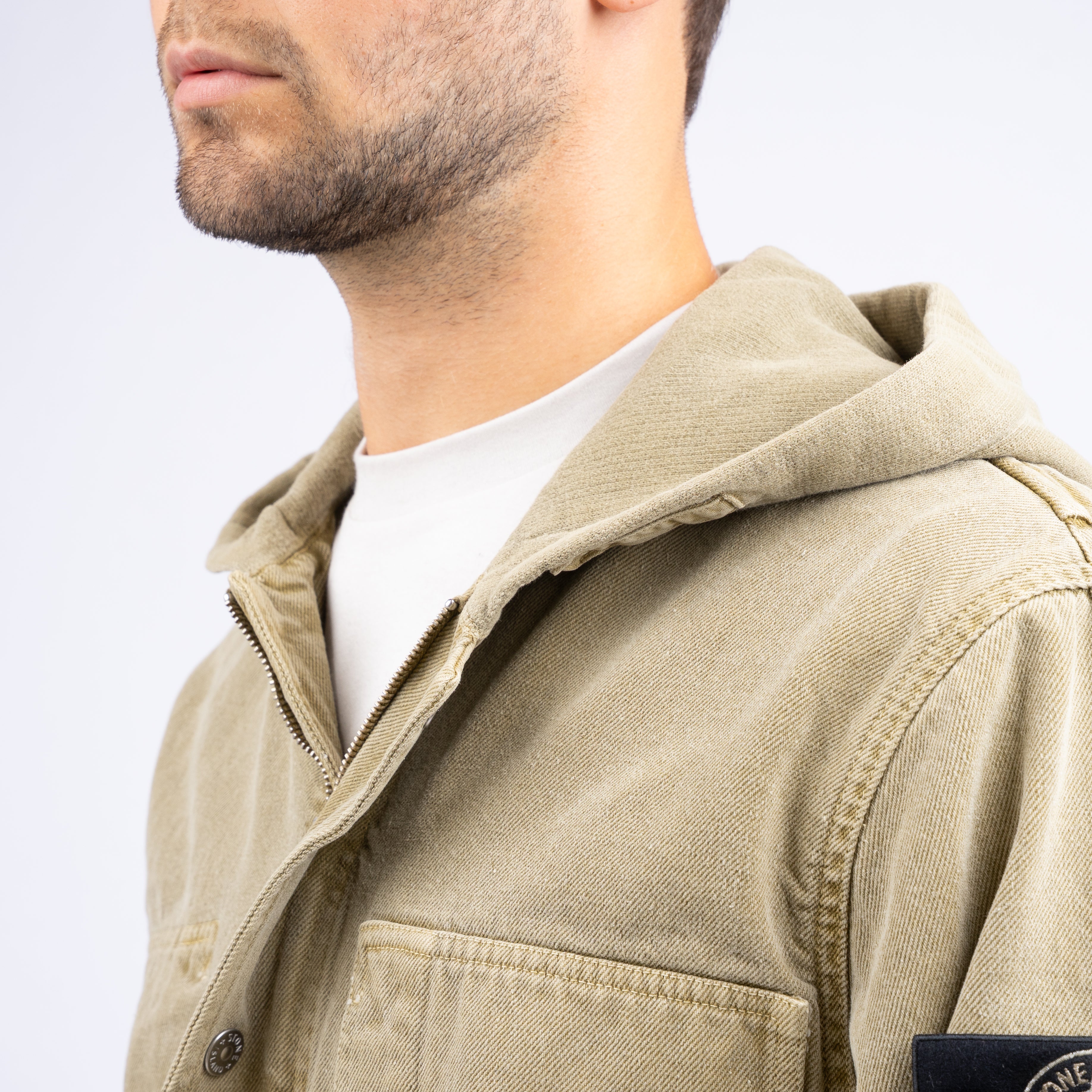 Stone Island Jack Groen | Mineral Dyed Cotton Gabardine-TC