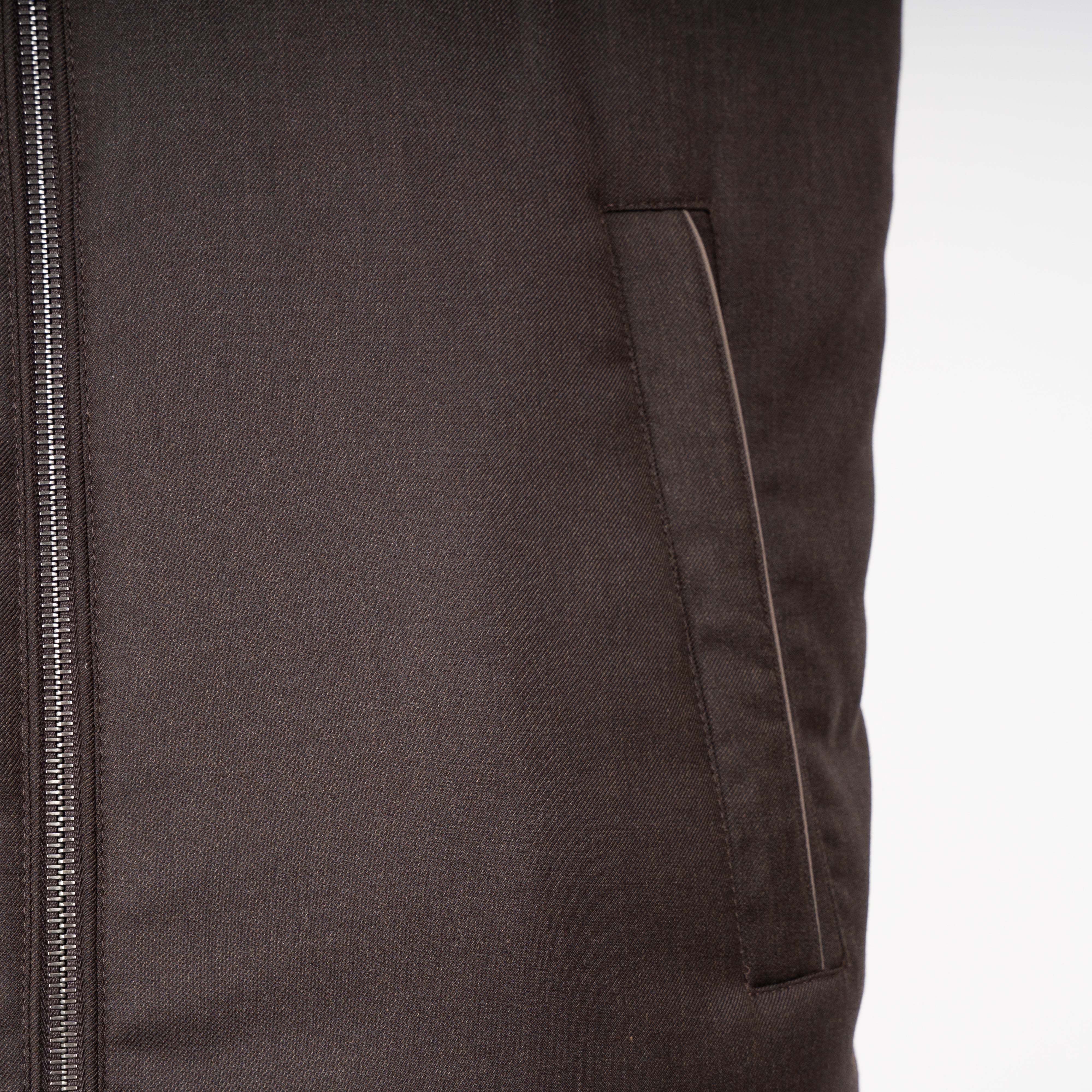 Paul & Shark Reversible Bodywarmer Bruin | Loro Piana Rain System® Zelander® Wool