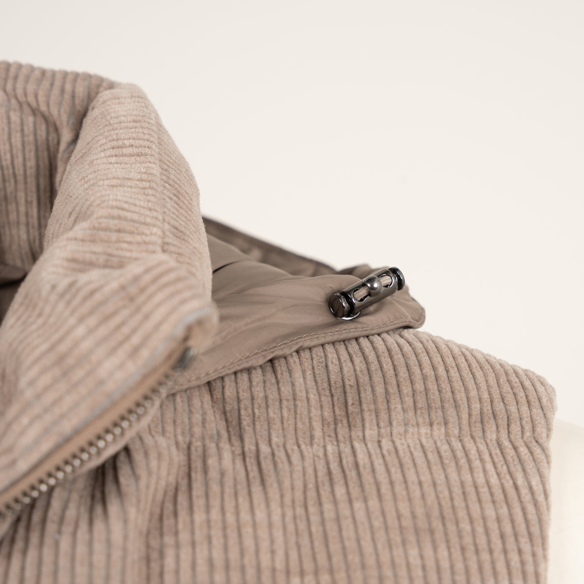 Paul & Shark Bodywarmer Beige | Corduroy Re-Goose Down