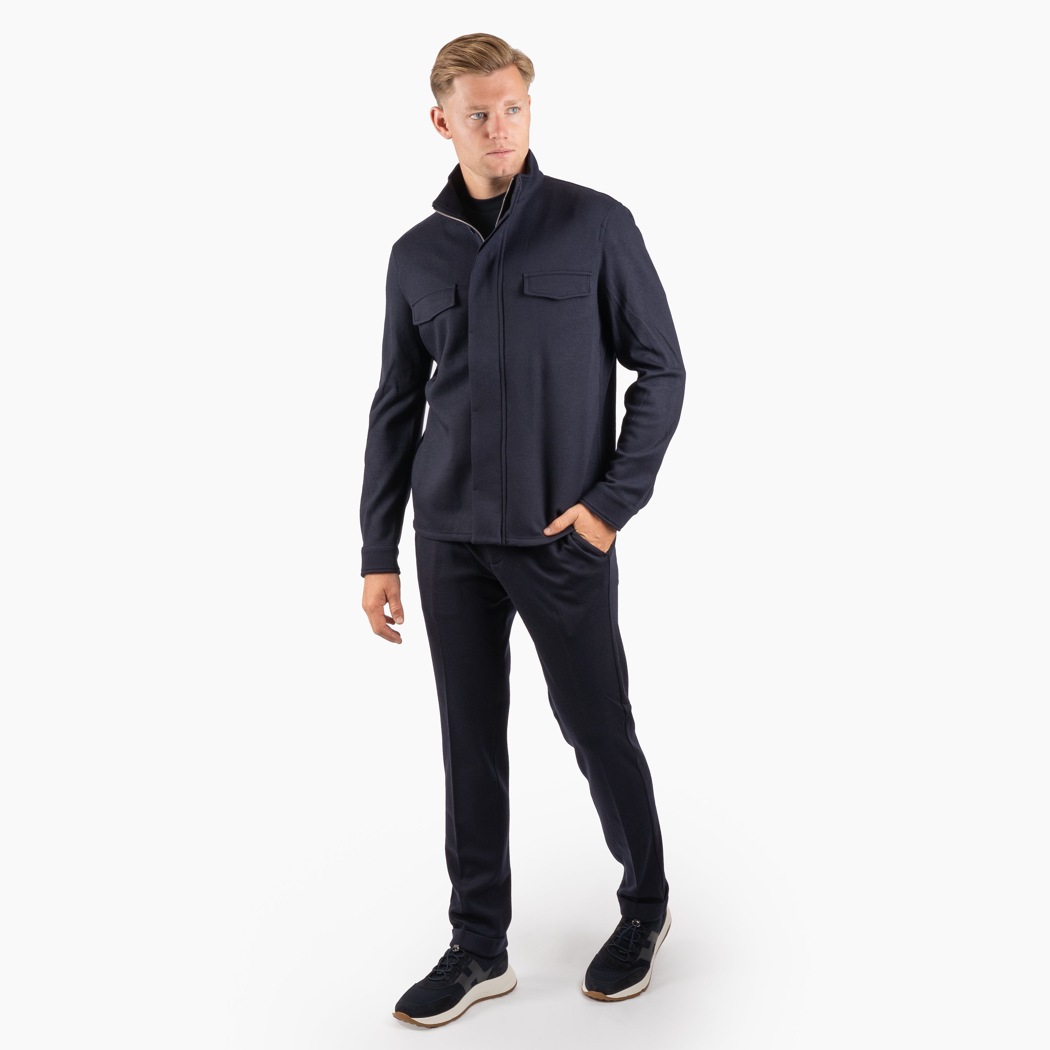 Marco Pescarolo Overshirt Blauw | Titan