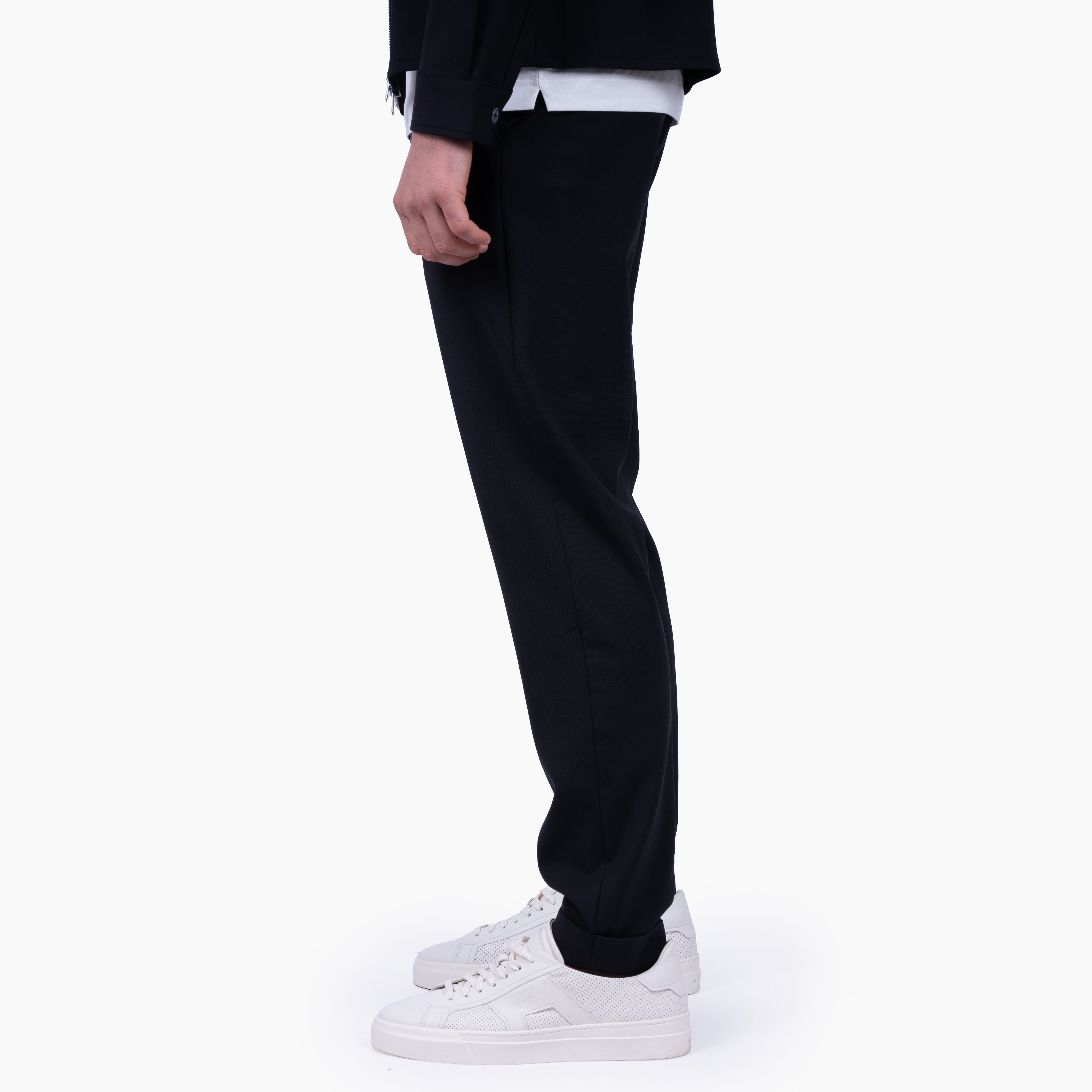 Marco Pescarolo Pantalon Zwart | Caracciolo