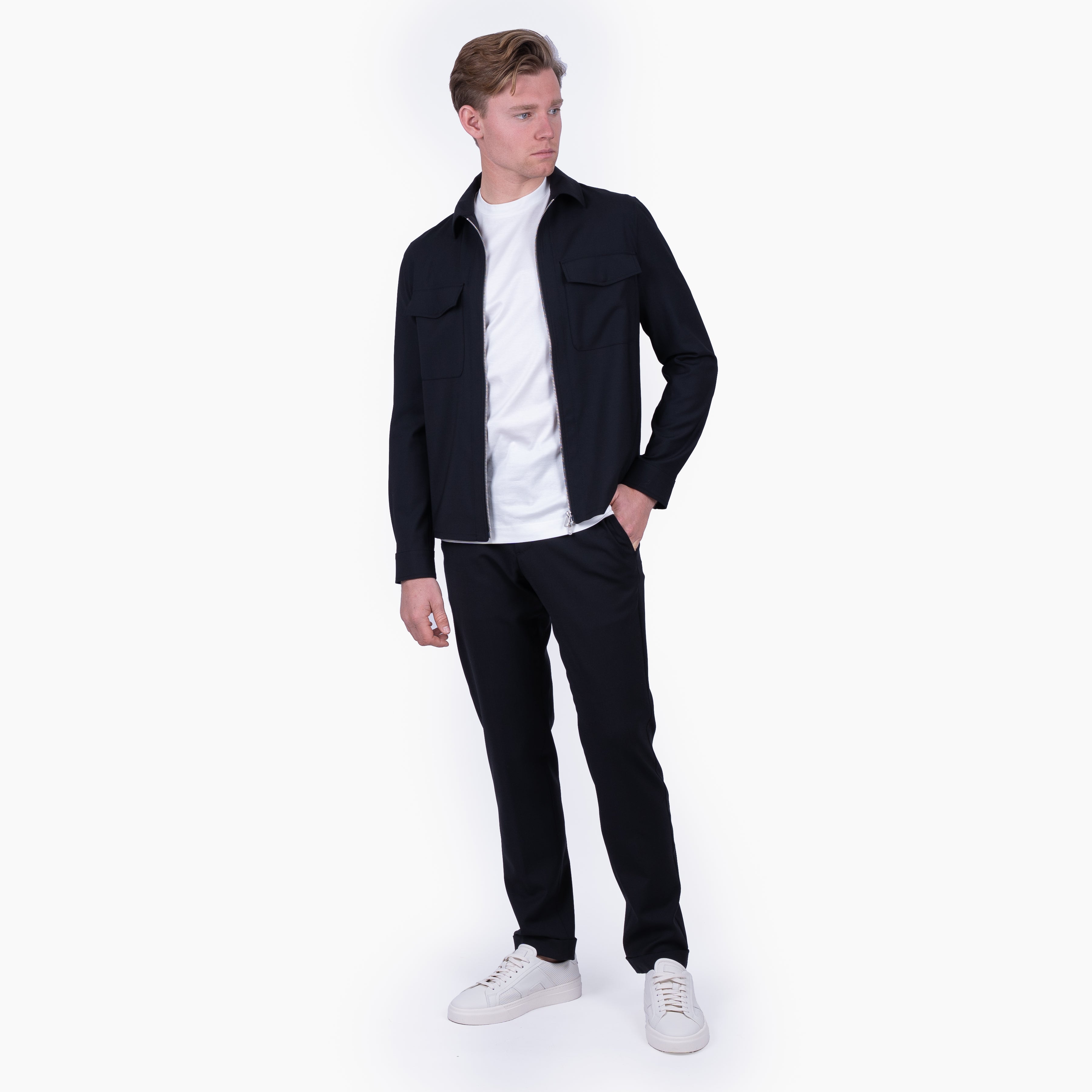 Marco Pescarolo Pantalon Zwart | Caracciolo