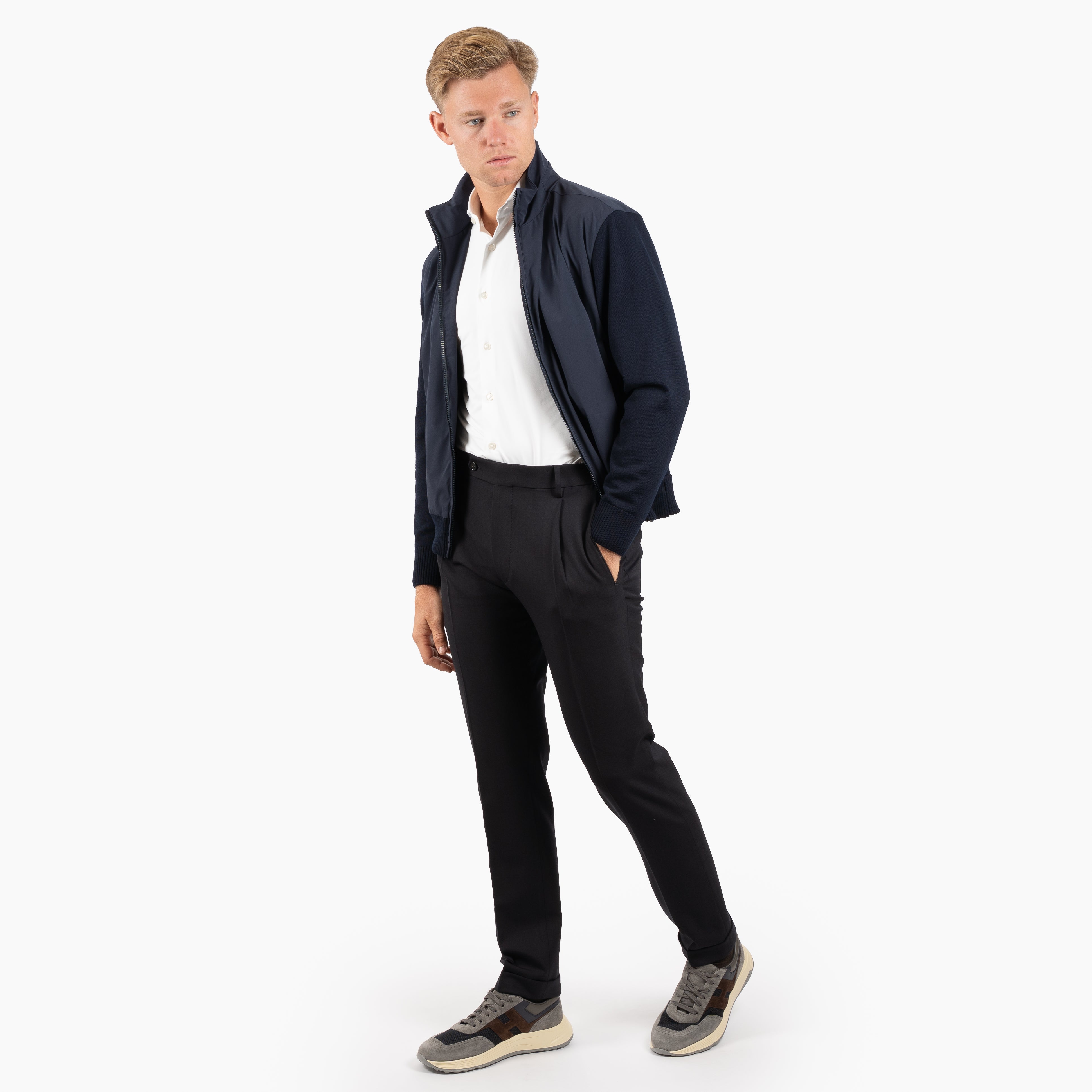 Berwich Pantalon Blauw | Retrolong