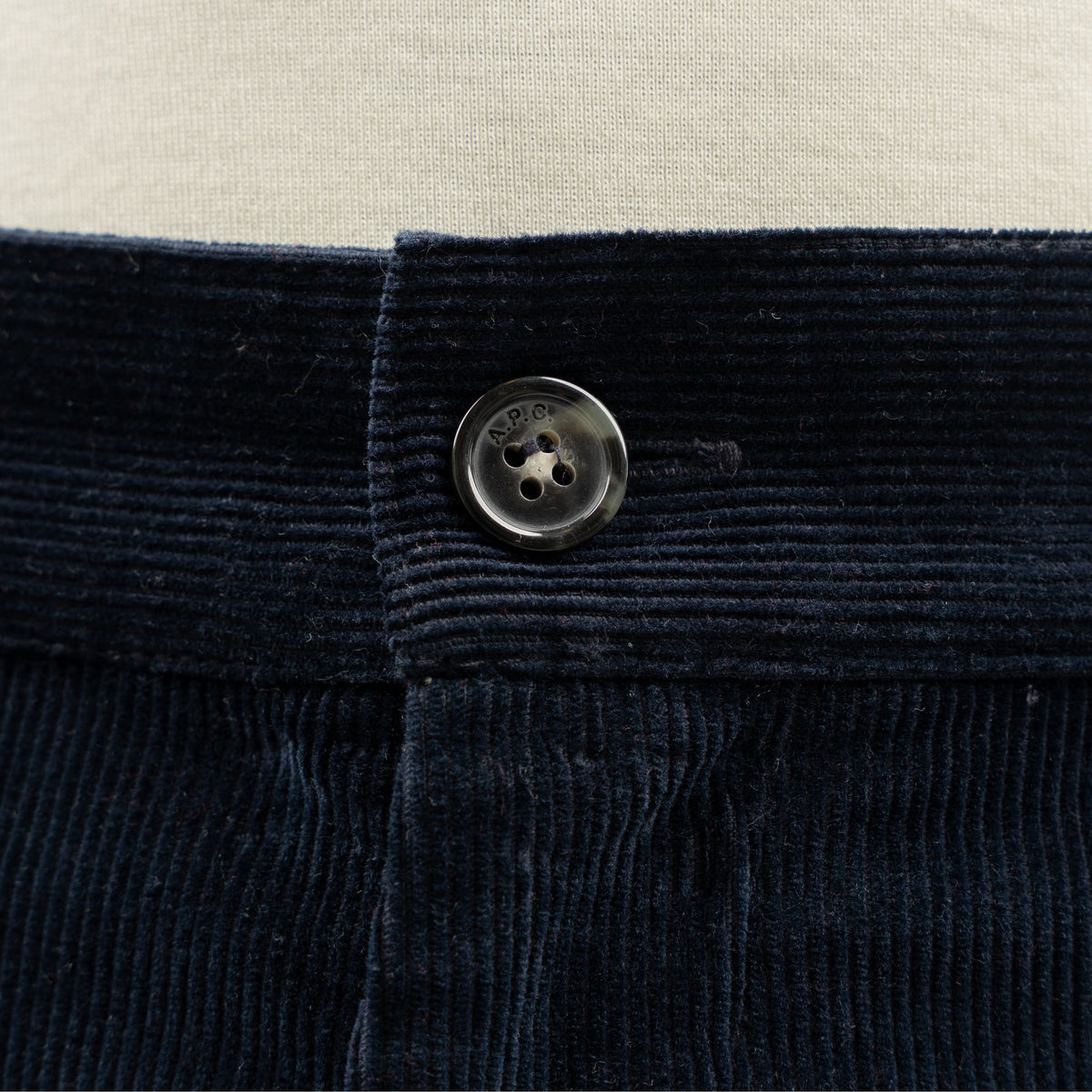 A.P.C. Chino Corduroy Blauw | Lawrence