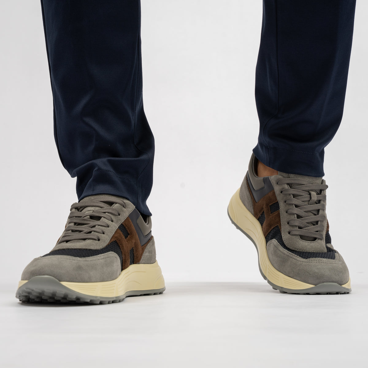 Valenza Pantalon Blauw | Supima Tapered Trousers