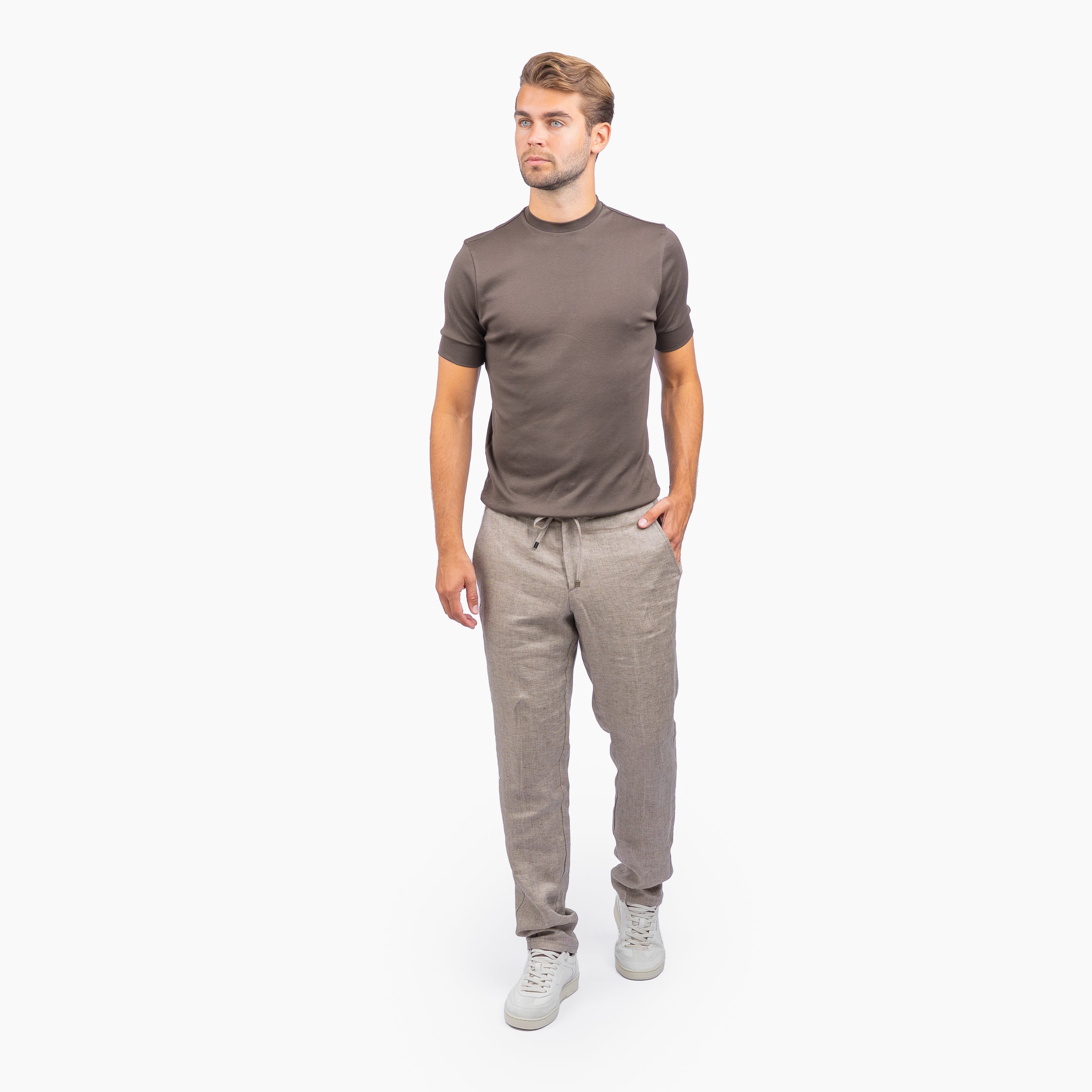 Berwich Linnen Broek Beige | Spiaggia