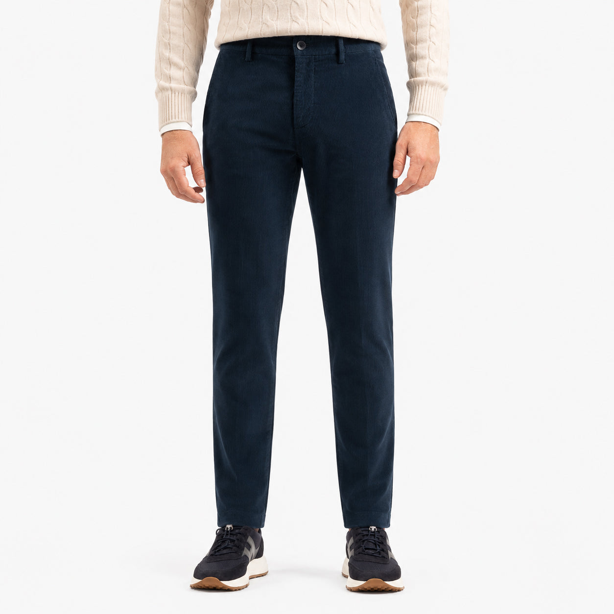 Mason's Chino Corduroy Blauw | Torino