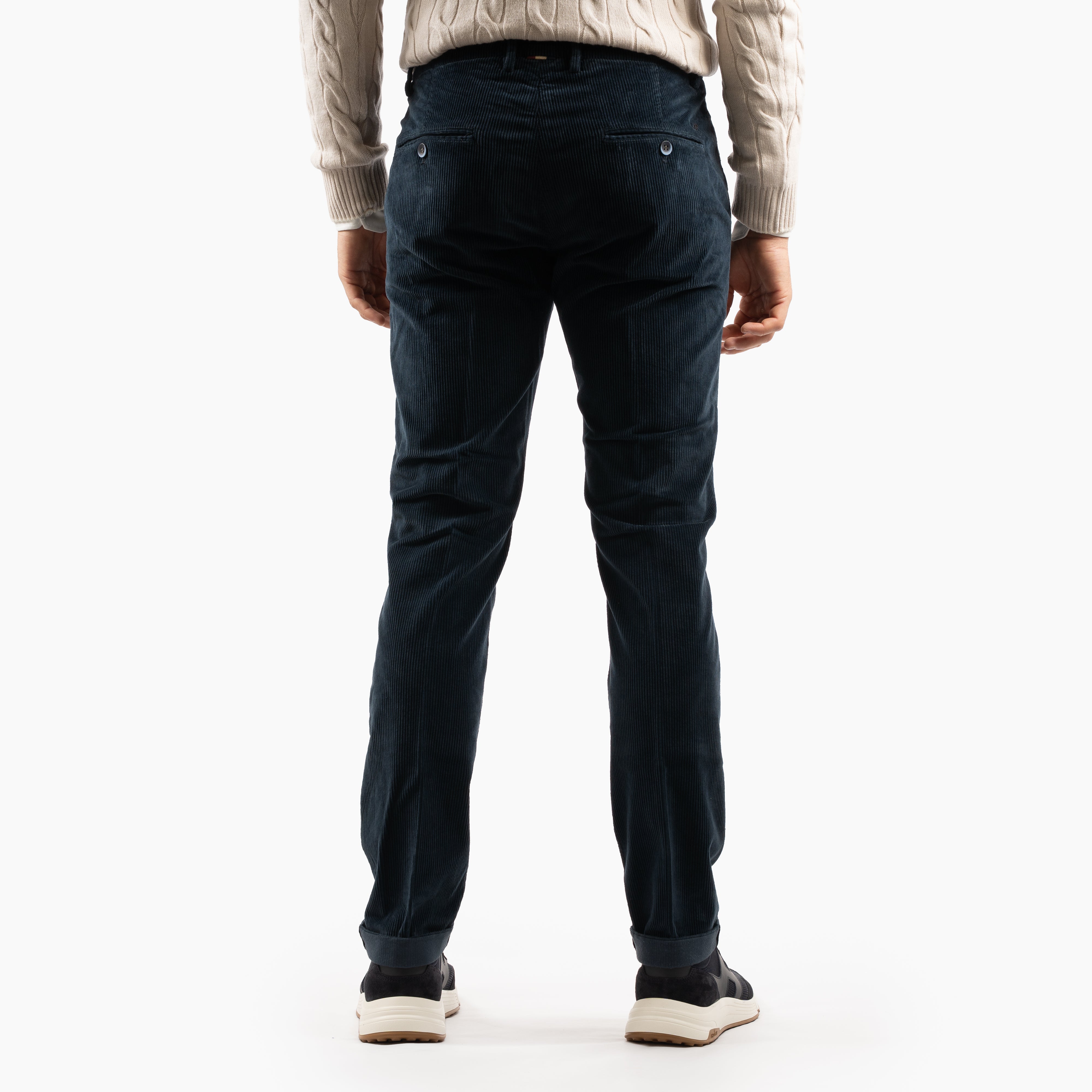 Mason's Chino Corduroy Blauw | Torino
