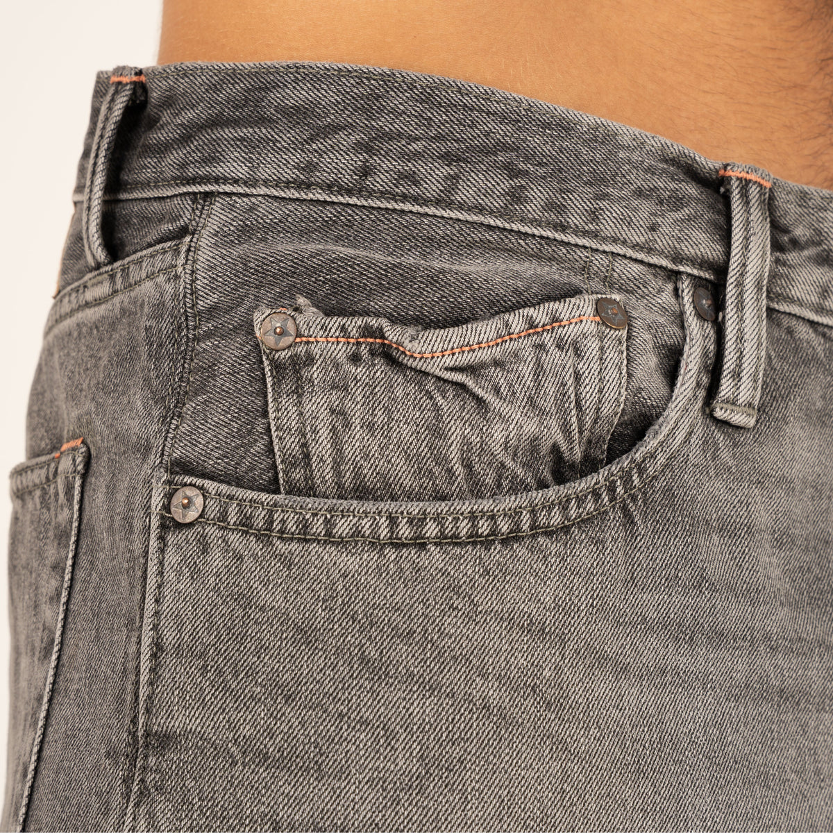 -1 Nordic Denim Jeans Grijs | Regular Fit