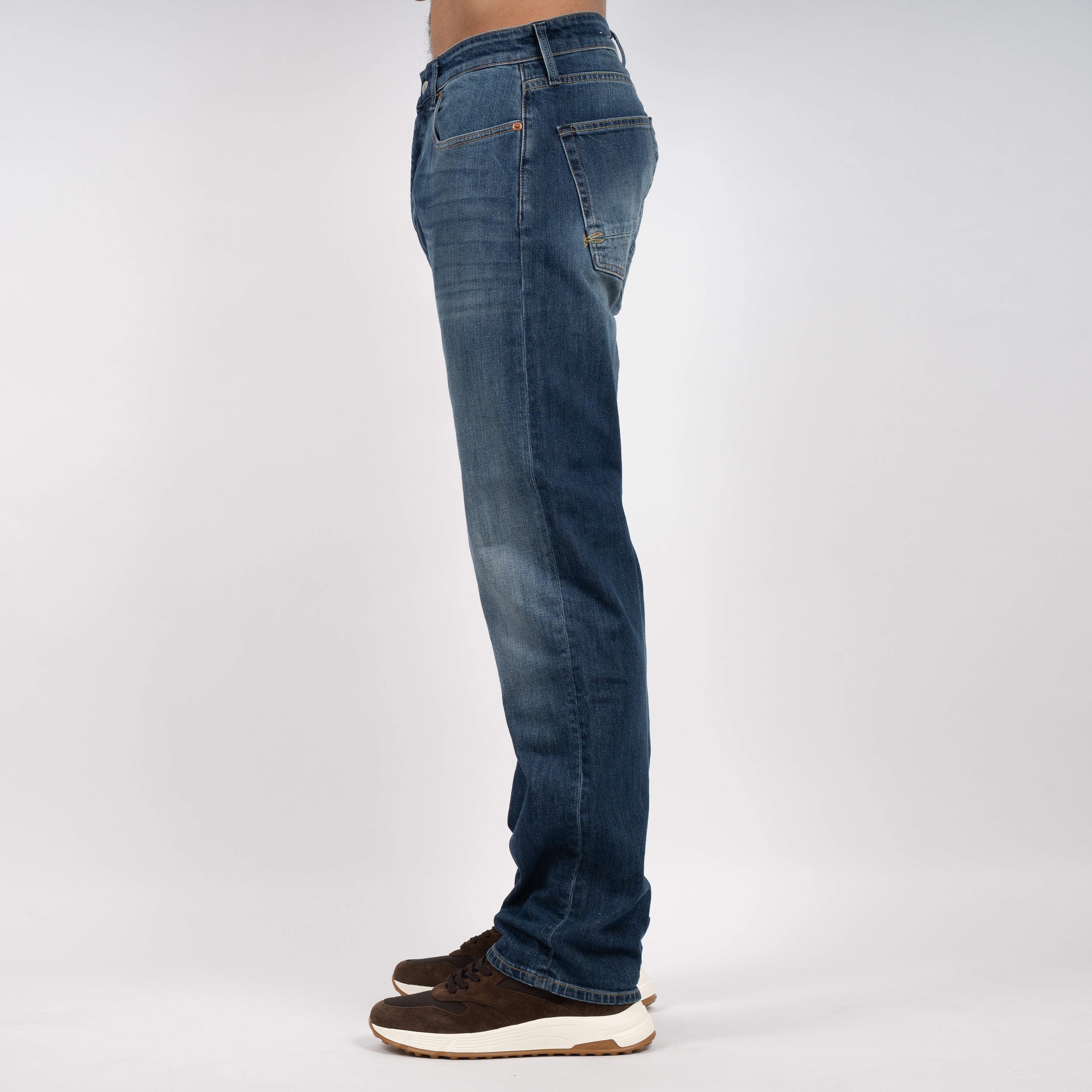 Denham Jeans Donkerblauw | Ridge Straight Fit