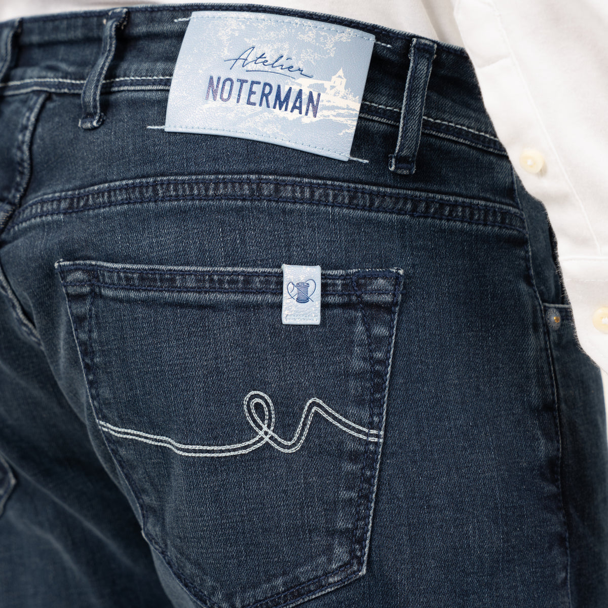 Atelier Noterman Jeans Donkerblauw | Regular Fit