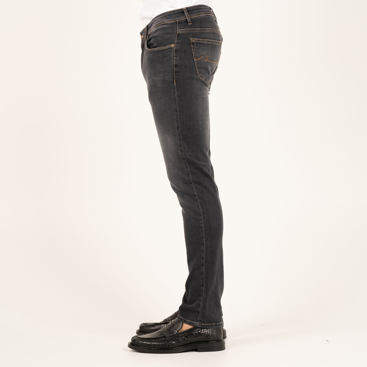 Atelier Noterman Jeans Donkergrijs | Slim Fit
