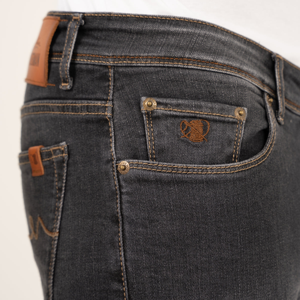 Atelier Noterman Jeans Donkergrijs | Slim Fit