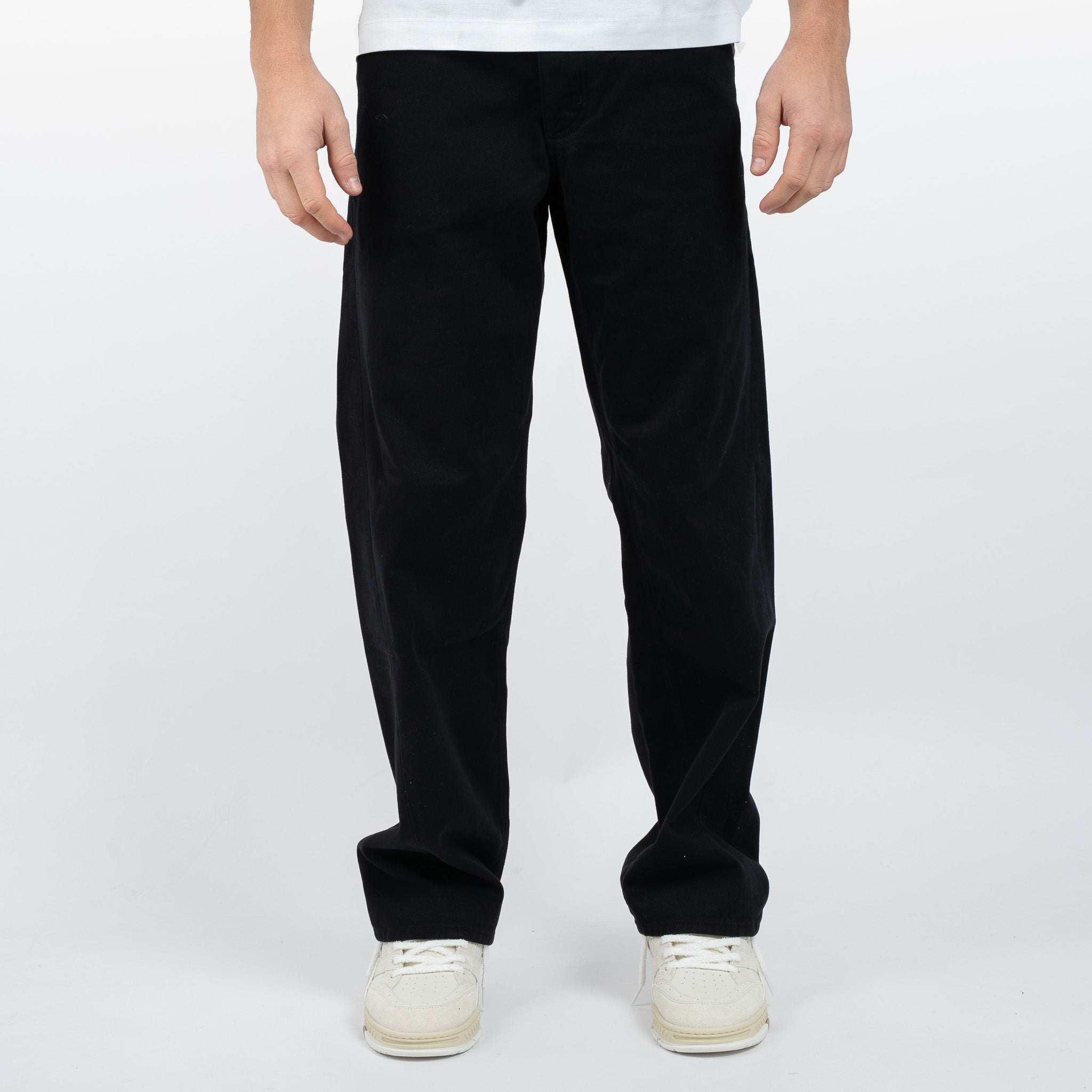 Olaf Jeans Zwart | Brushed Twill Denim Pant