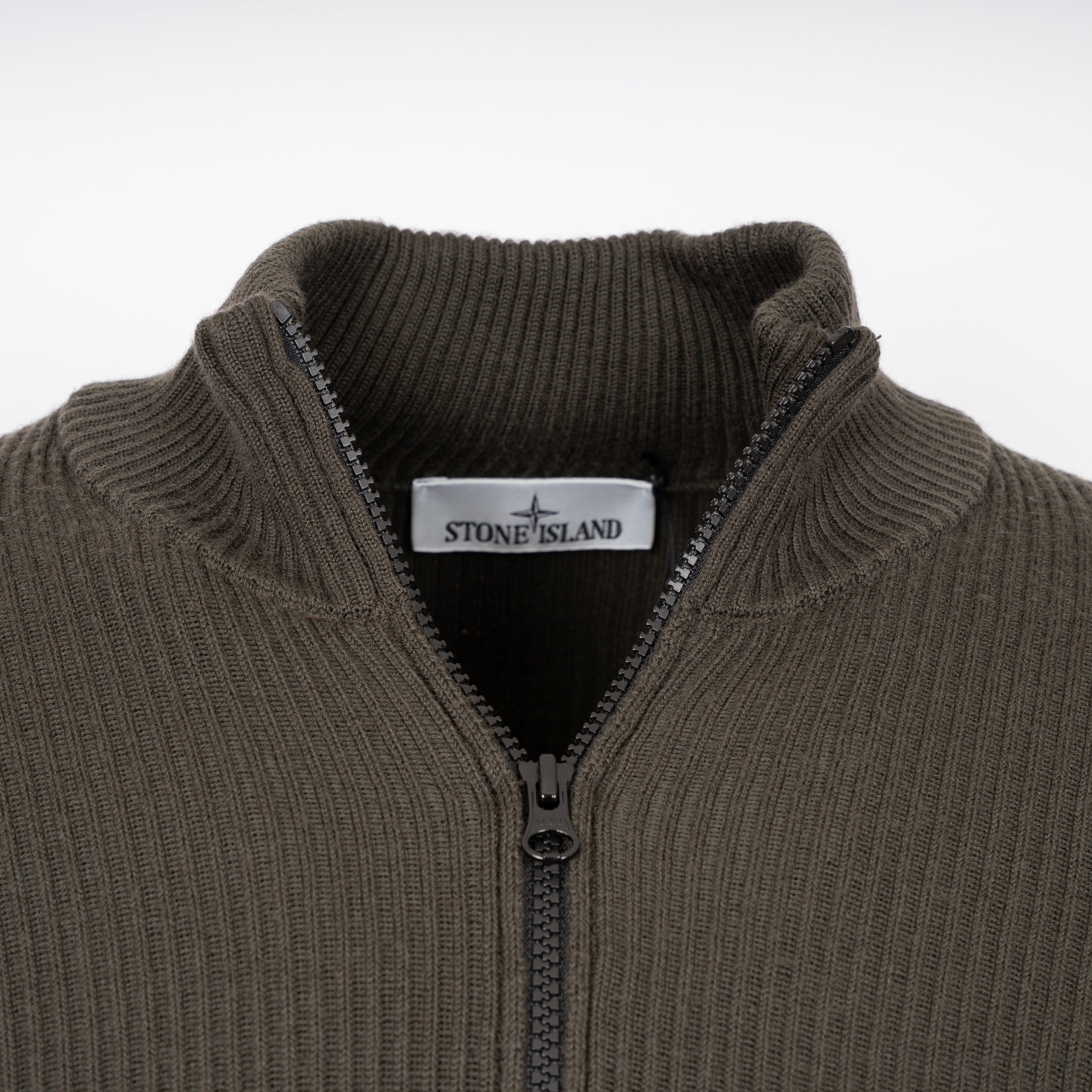 Stone Island Gebreid Vest Groen | Loose Fit RWS Wool