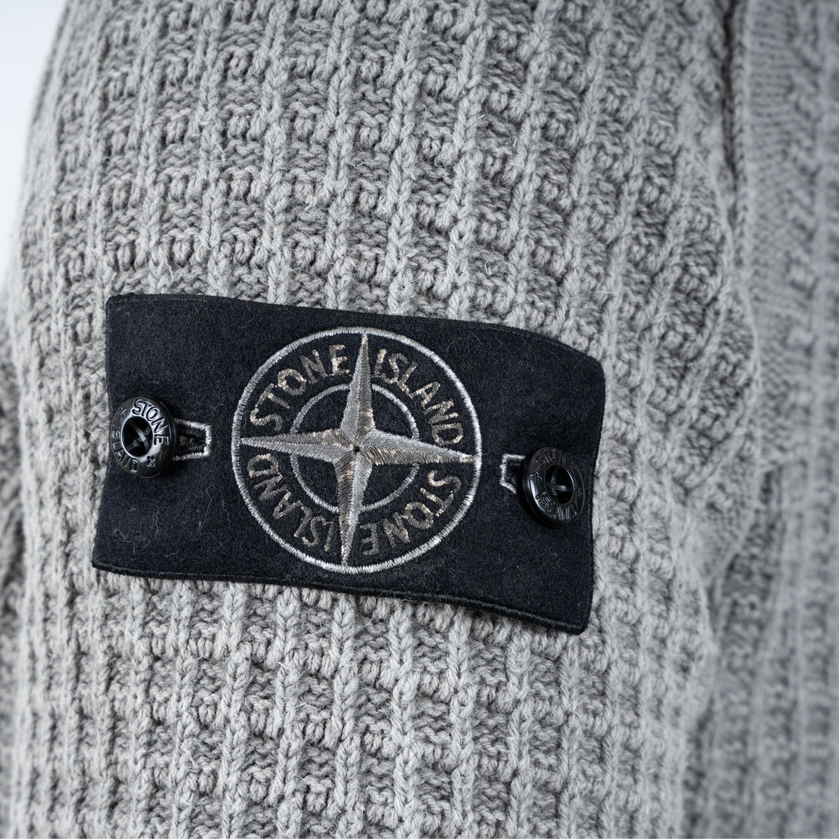 Stone Island Gebreid Vest Grijs | Recovered Cotton