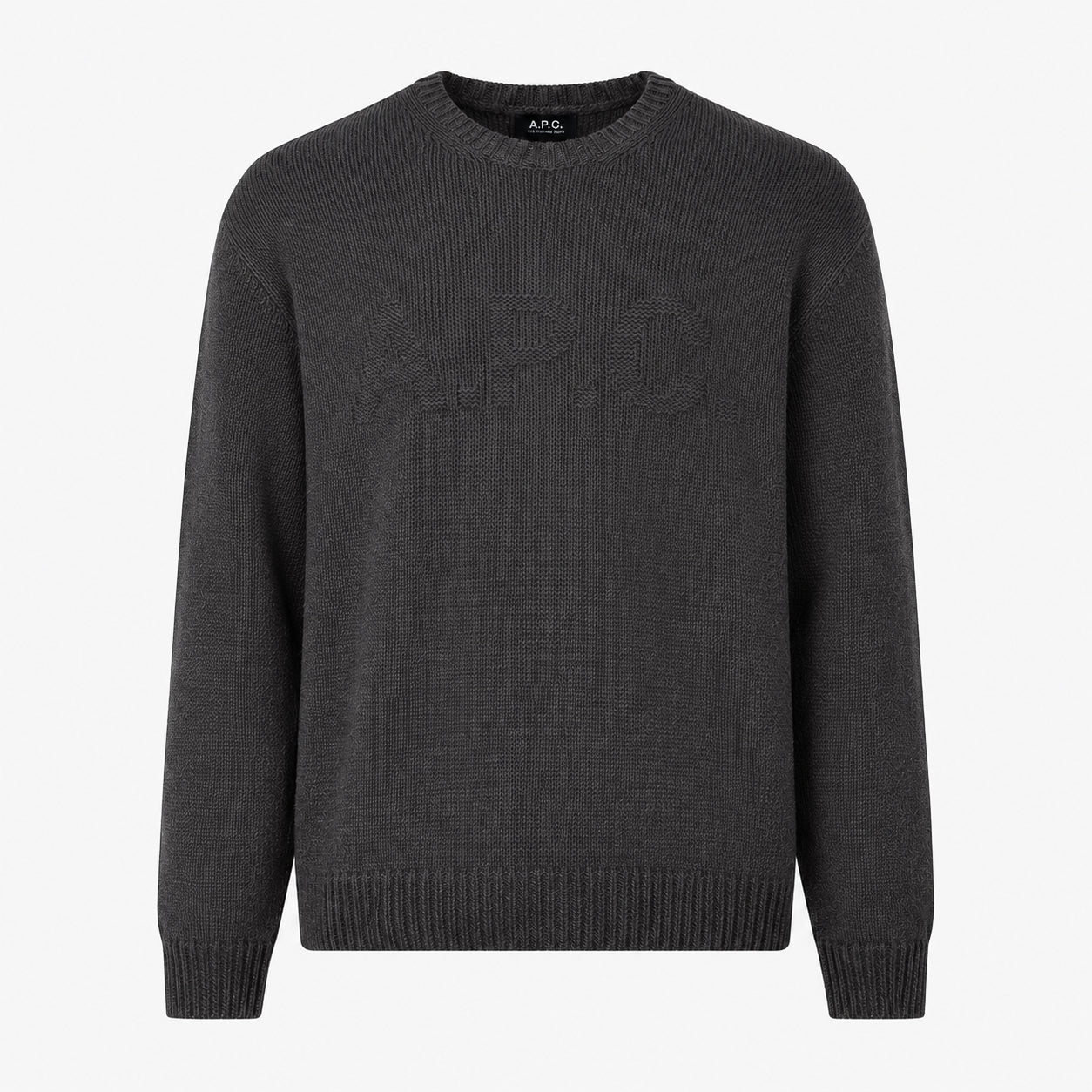 A.P.C. Gebreide Trui Grijs | Pull George