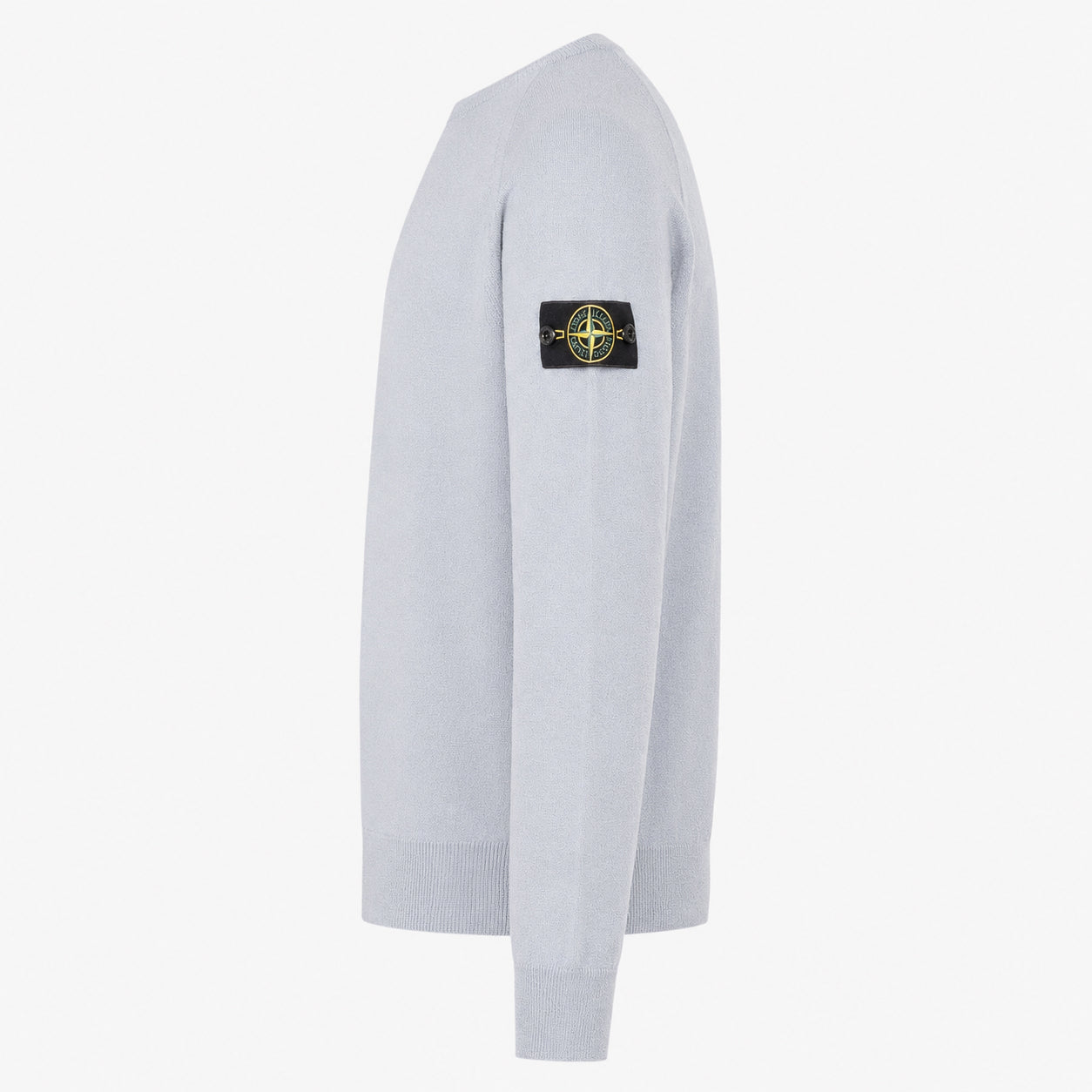 Stone Island Gebreide Trui Grijs/Blauw | Loose Fit Stretch RWS Wool