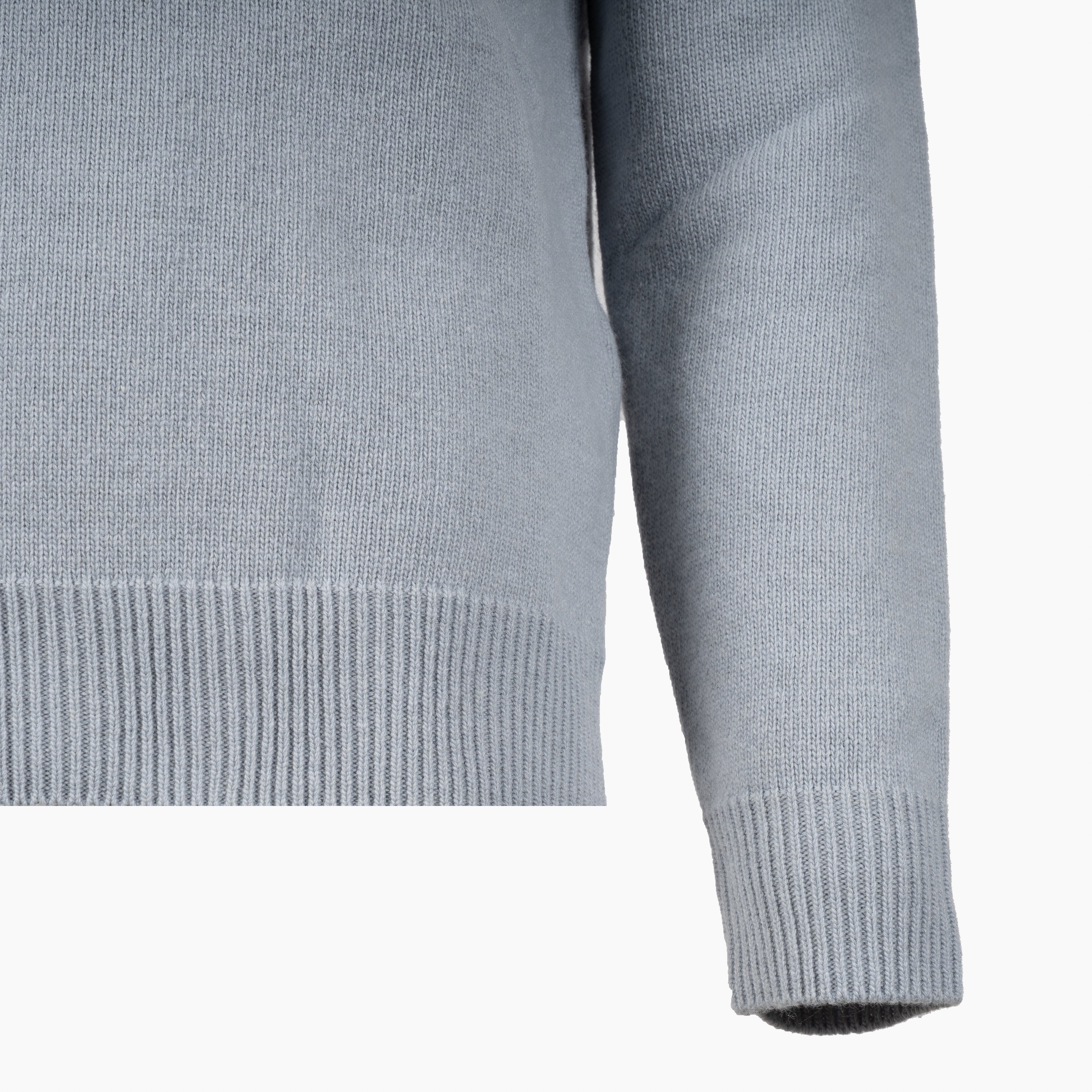 Stone Island Gebreide Trui met Knopenlijst Grijs | Lambswool