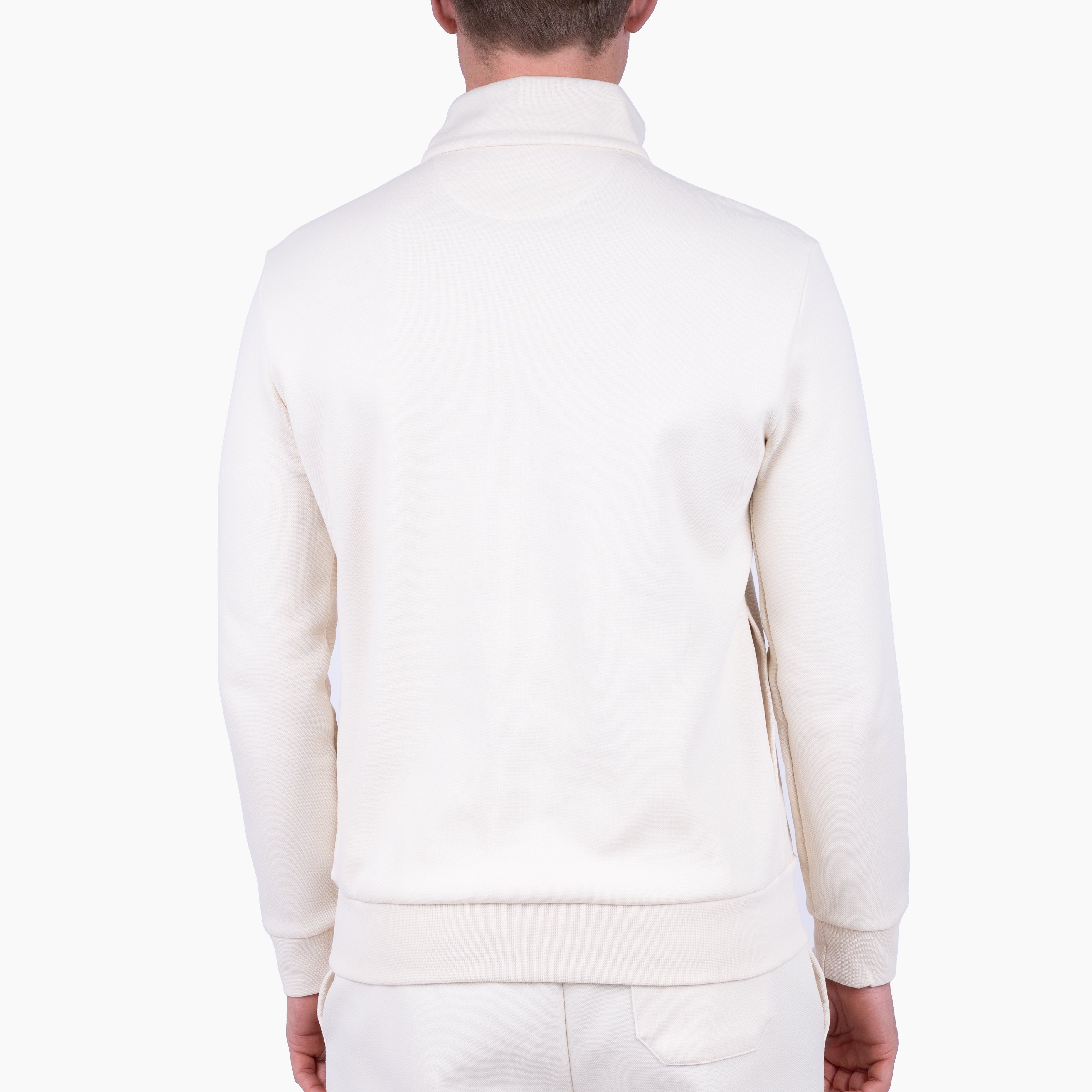 Ralph Lauren Gebreide Trui met Rits Crème | Double-Knit