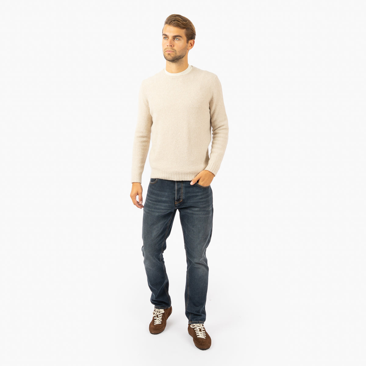 Fedeli Gebreide Trui Beige | Argentina Cocktail