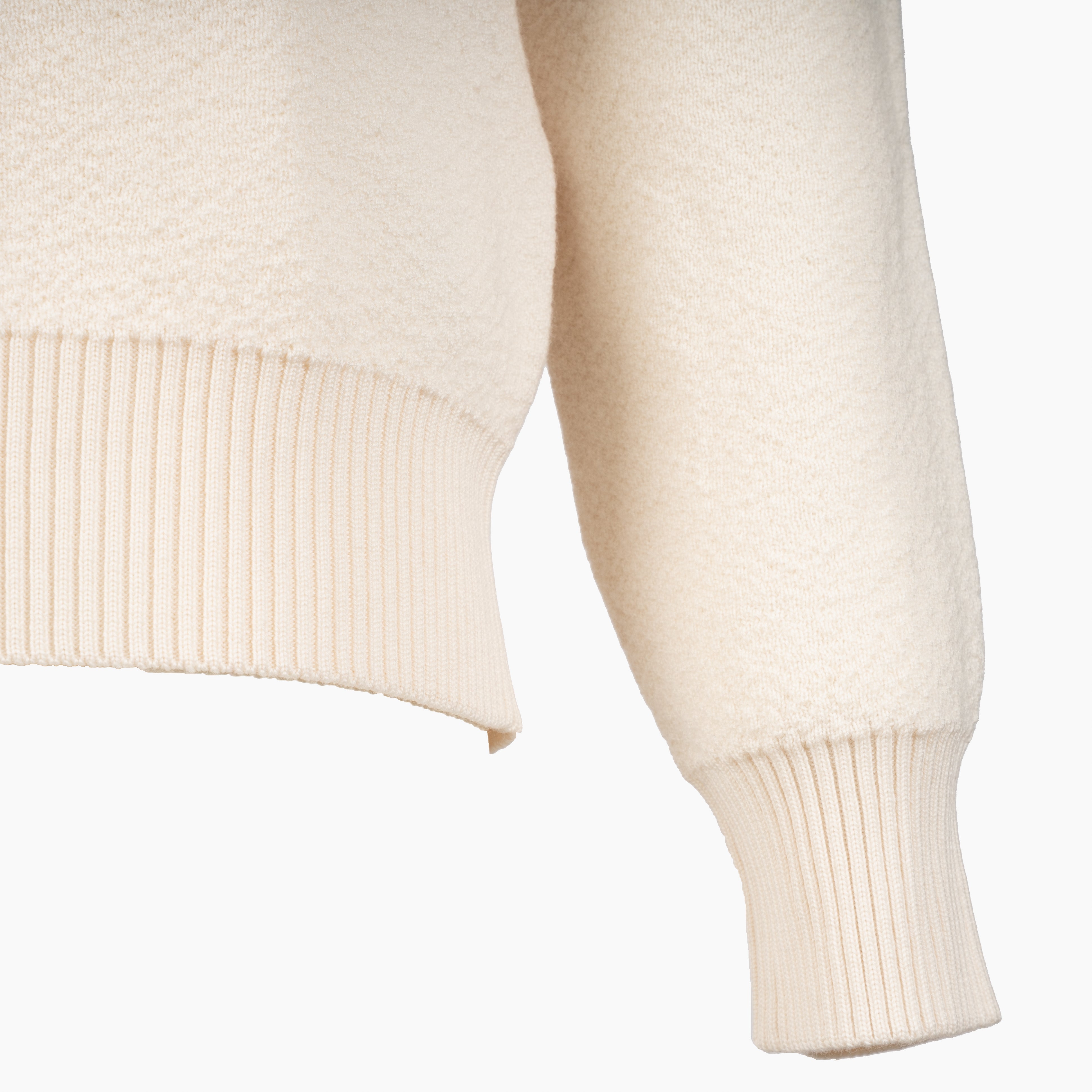 Stone Island Gebreide Trui Crème | Loose Fit Stretch RWS Wool