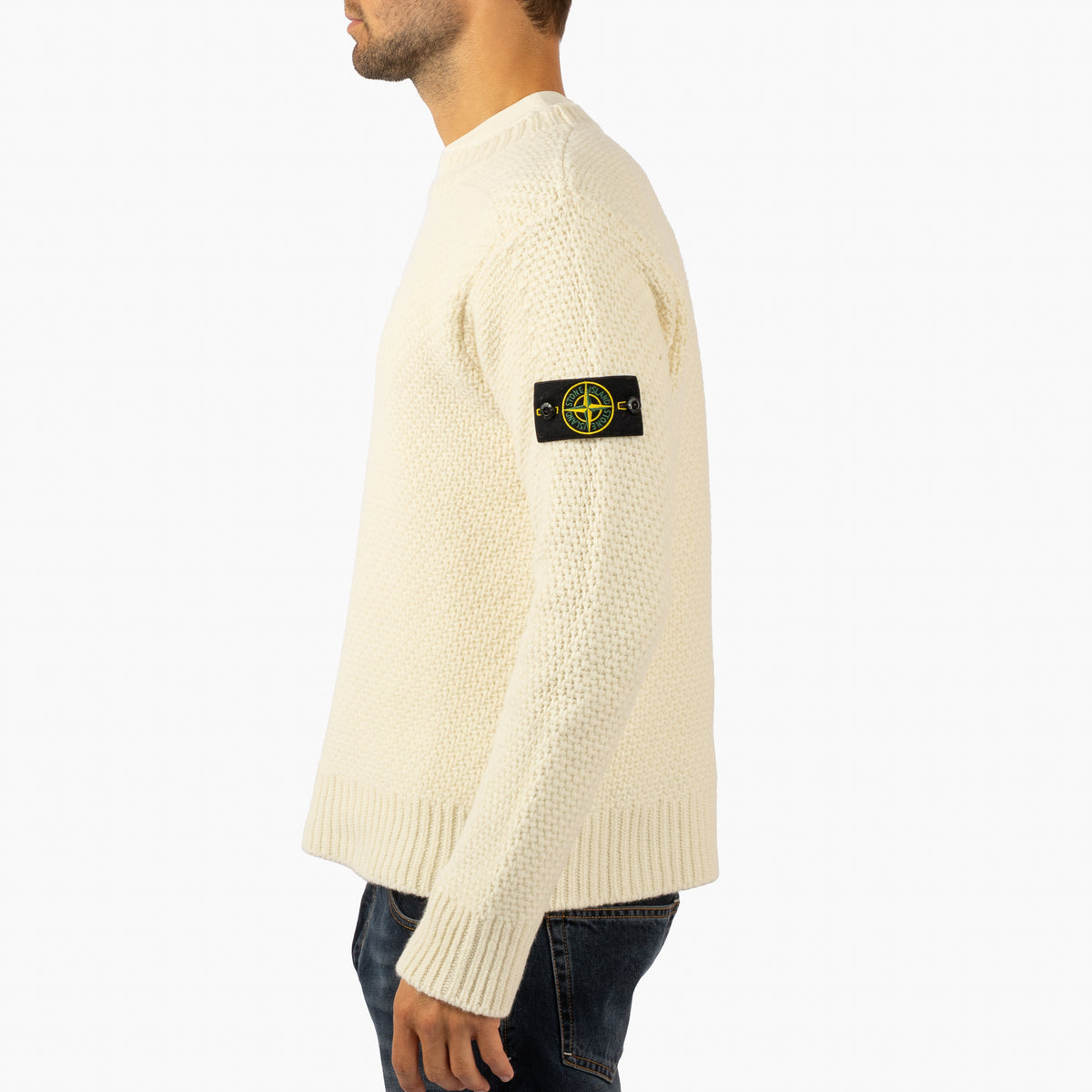 Stone Island Gebreide Trui Off-White | Lambswool