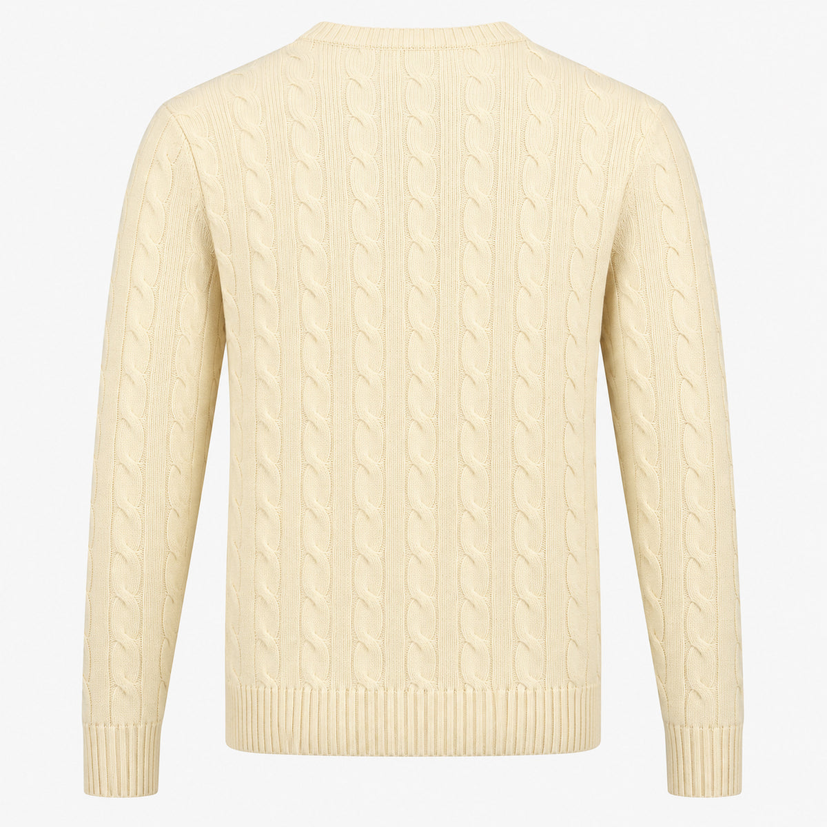 Ralph Lauren Gebreide Kabeltrui Crème | Cable-Knit