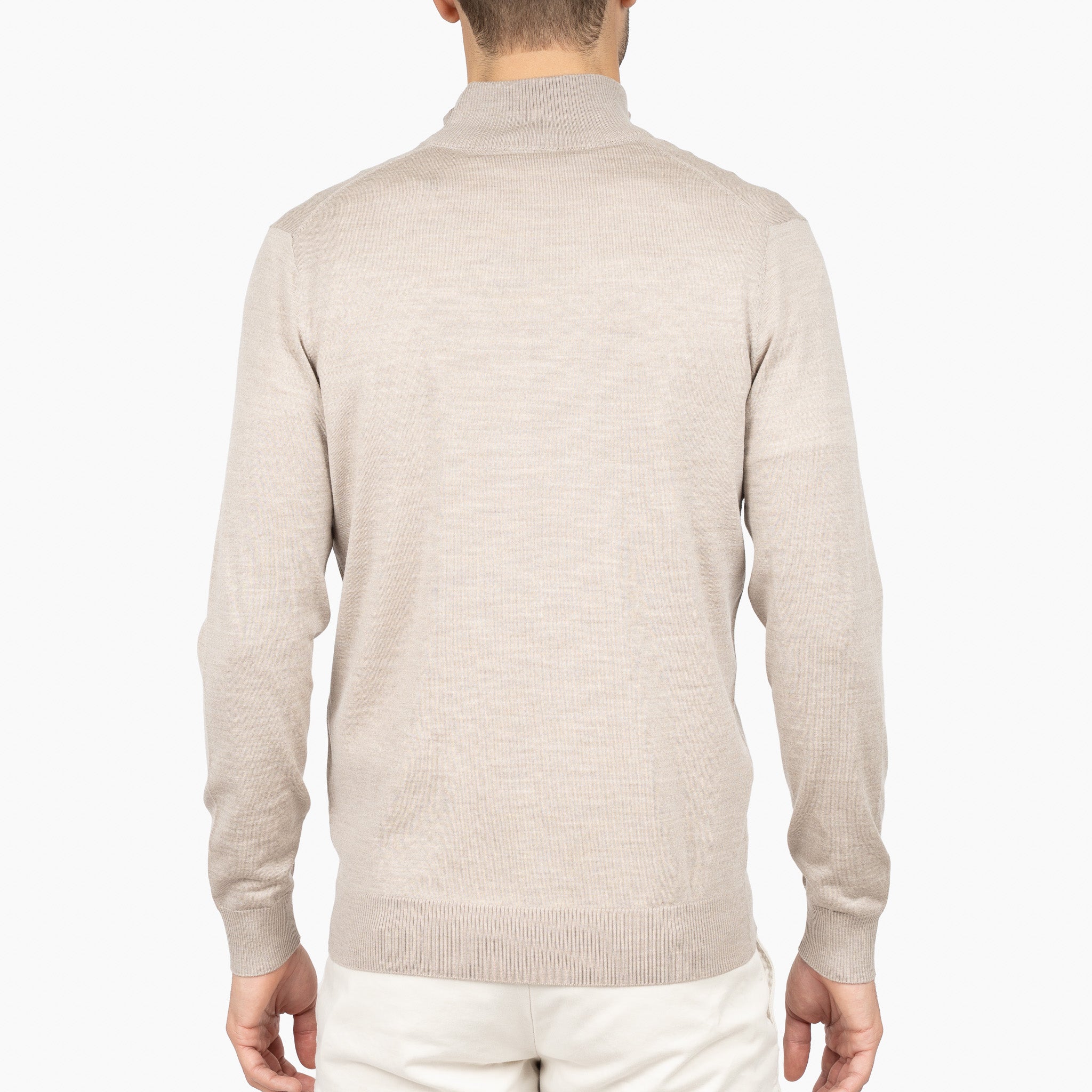 SEVEN DIALS Gebreide Trui met Rits Beige | Bothe