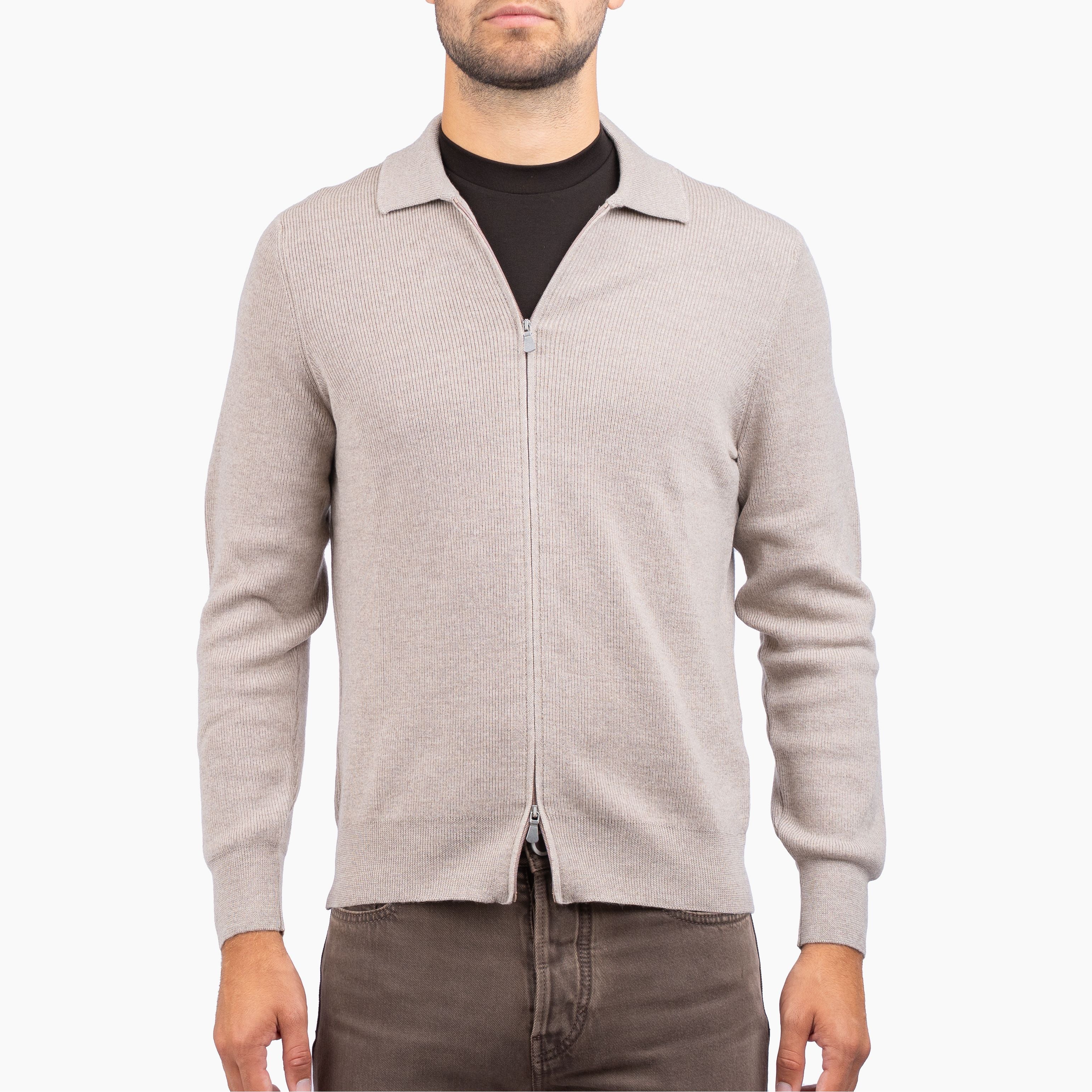 Gran Sasso Vest Beige | Extrafine Merino