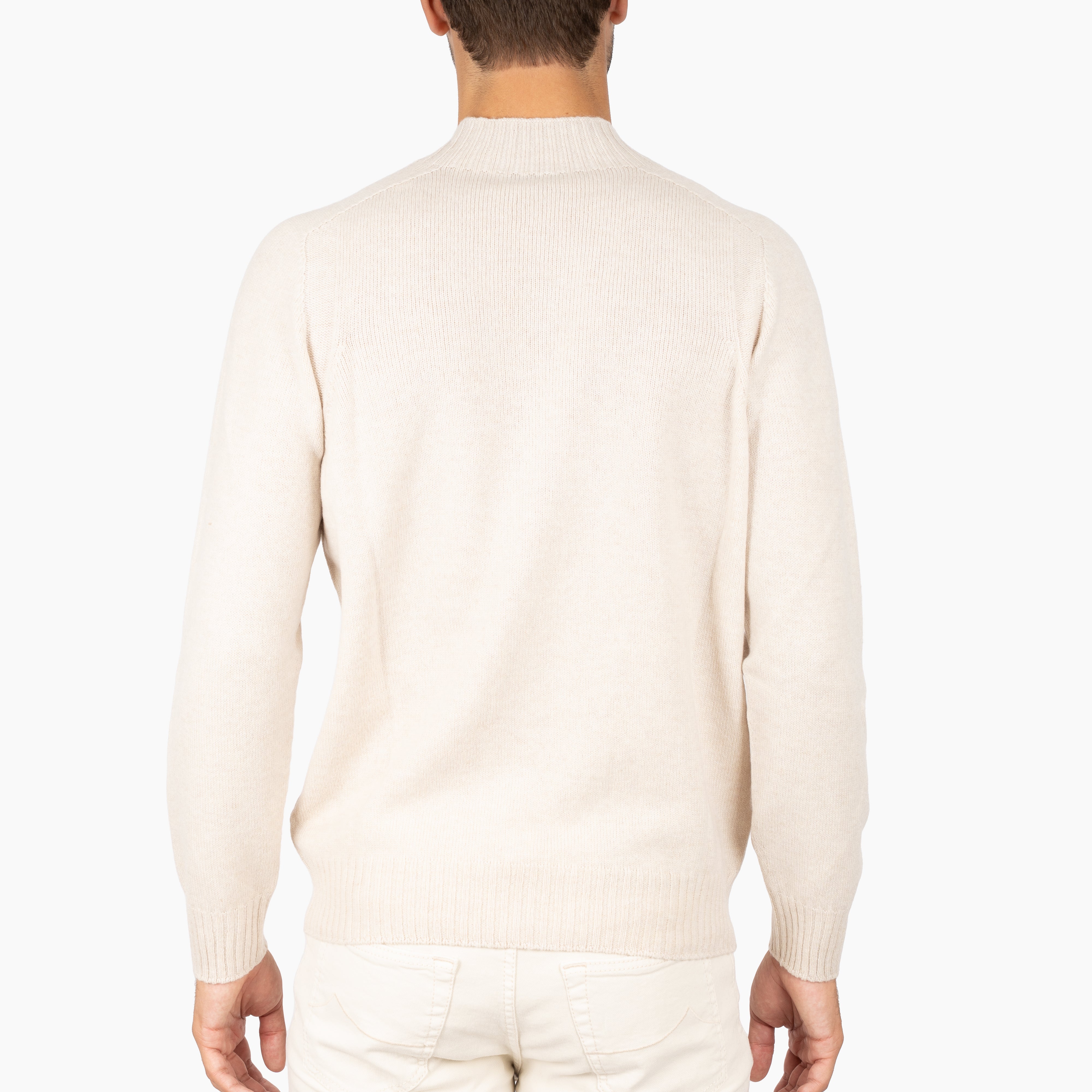 Gran Sasso Gebreide Turtleneck Trui Beige | Super Geelong