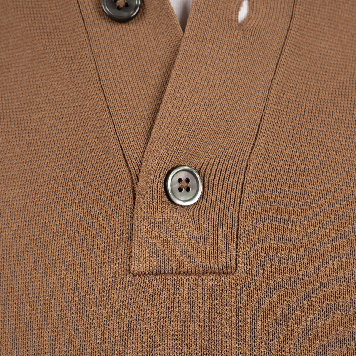 SEVEN DIALS Technische Trui met Knopenlijst Camel | Tila