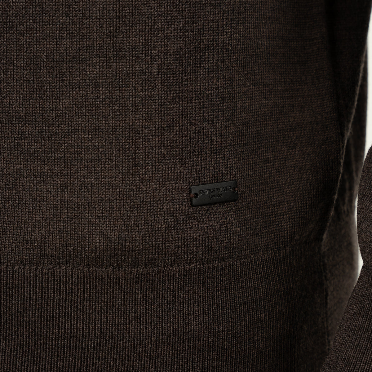 SEVEN DIALS Gebreide Turtleneck Trui Donkerbruin | Goy
