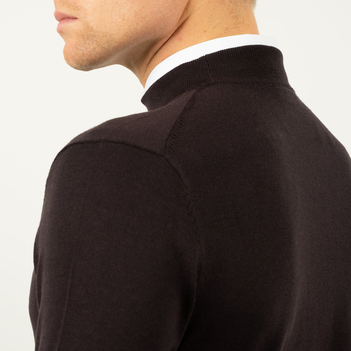 SEVEN DIALS Gebreide Turtleneck Trui Bruin | Goy