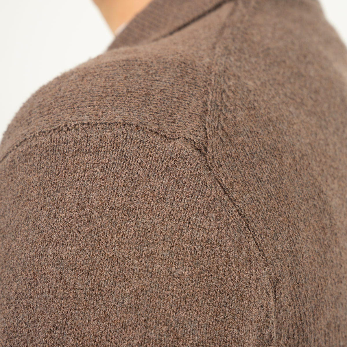 SEVEN DIALS Gebreide Polo met Lange Mouw Taupe | Ismir