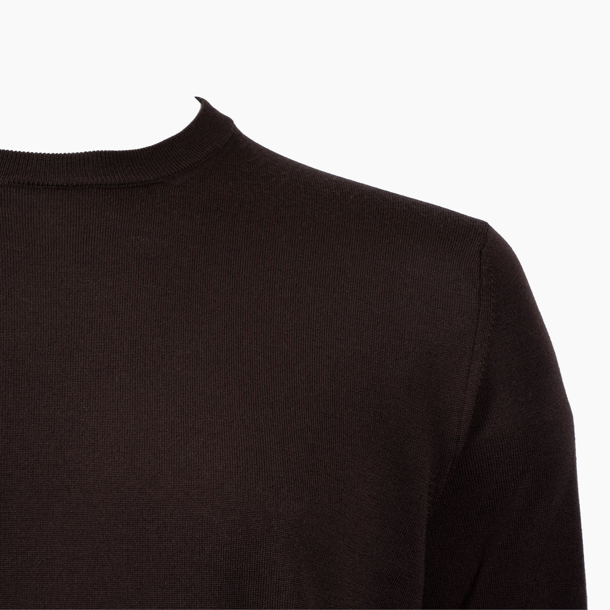 Slowear Gebreide Ronde Hals Trui Bruin | Flexwool