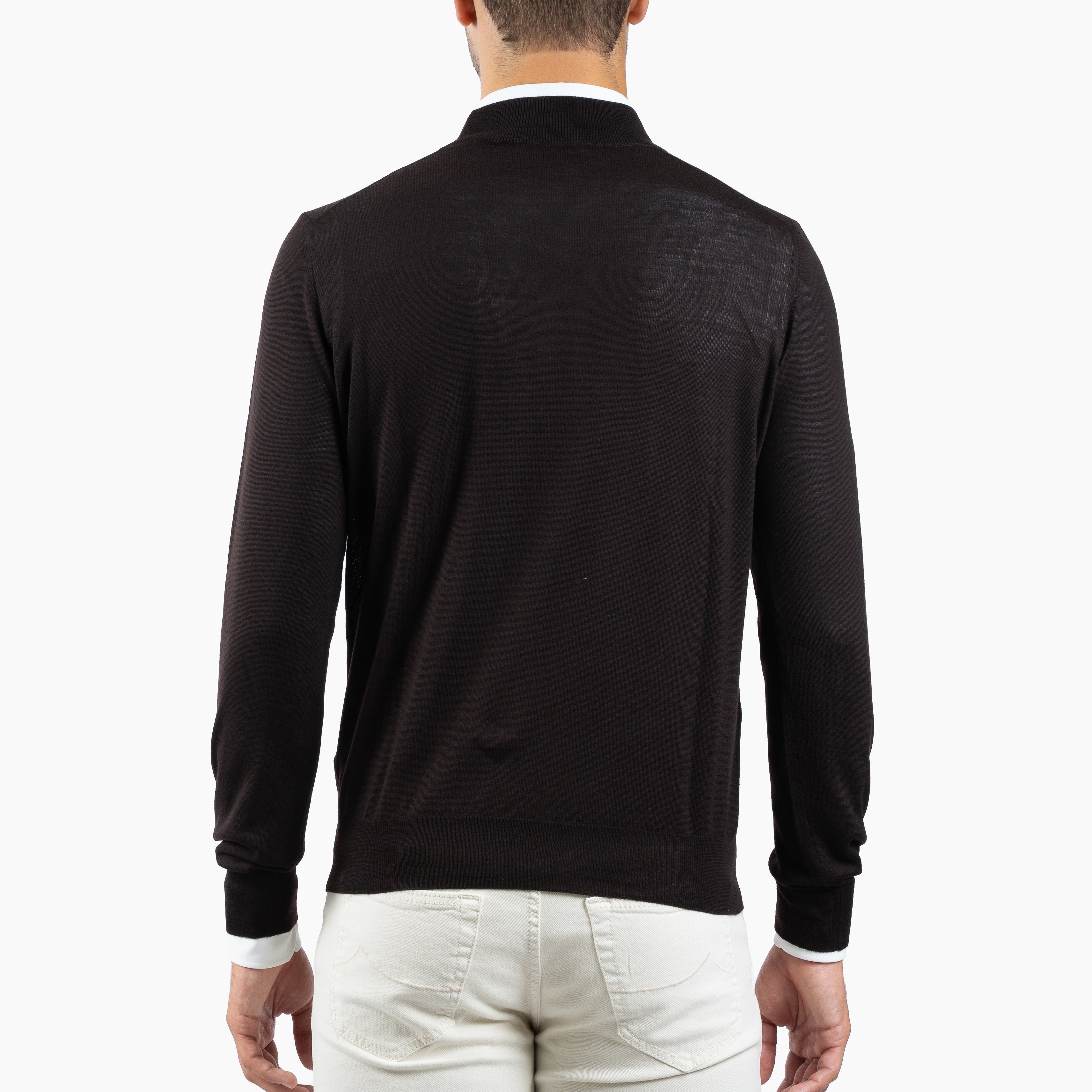 Gran Sasso Gebreide Turtleneck Trui Bruin | Extrafine Merino