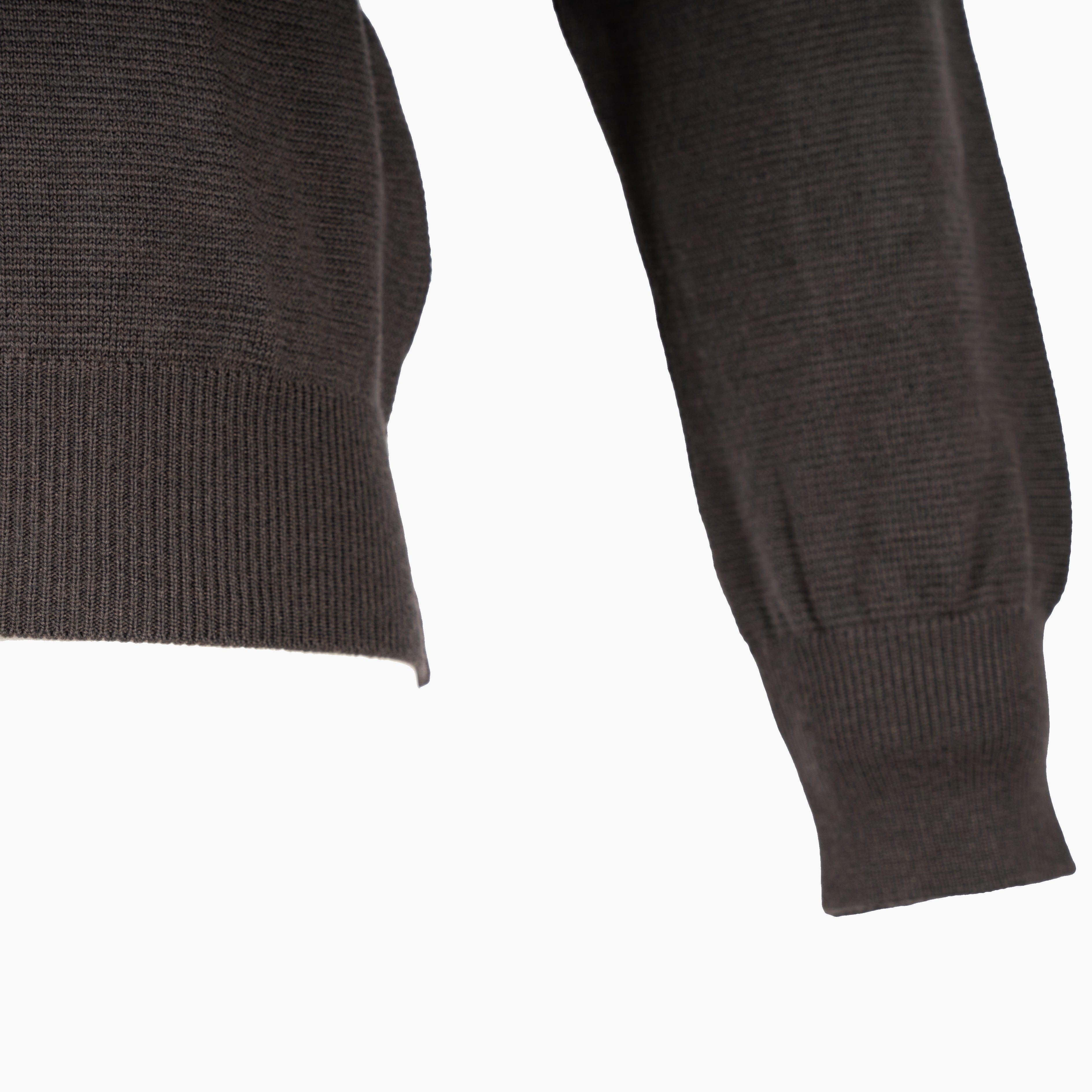 Paul & Shark Gebreide Trui met Rits Bruin | Summer Wool