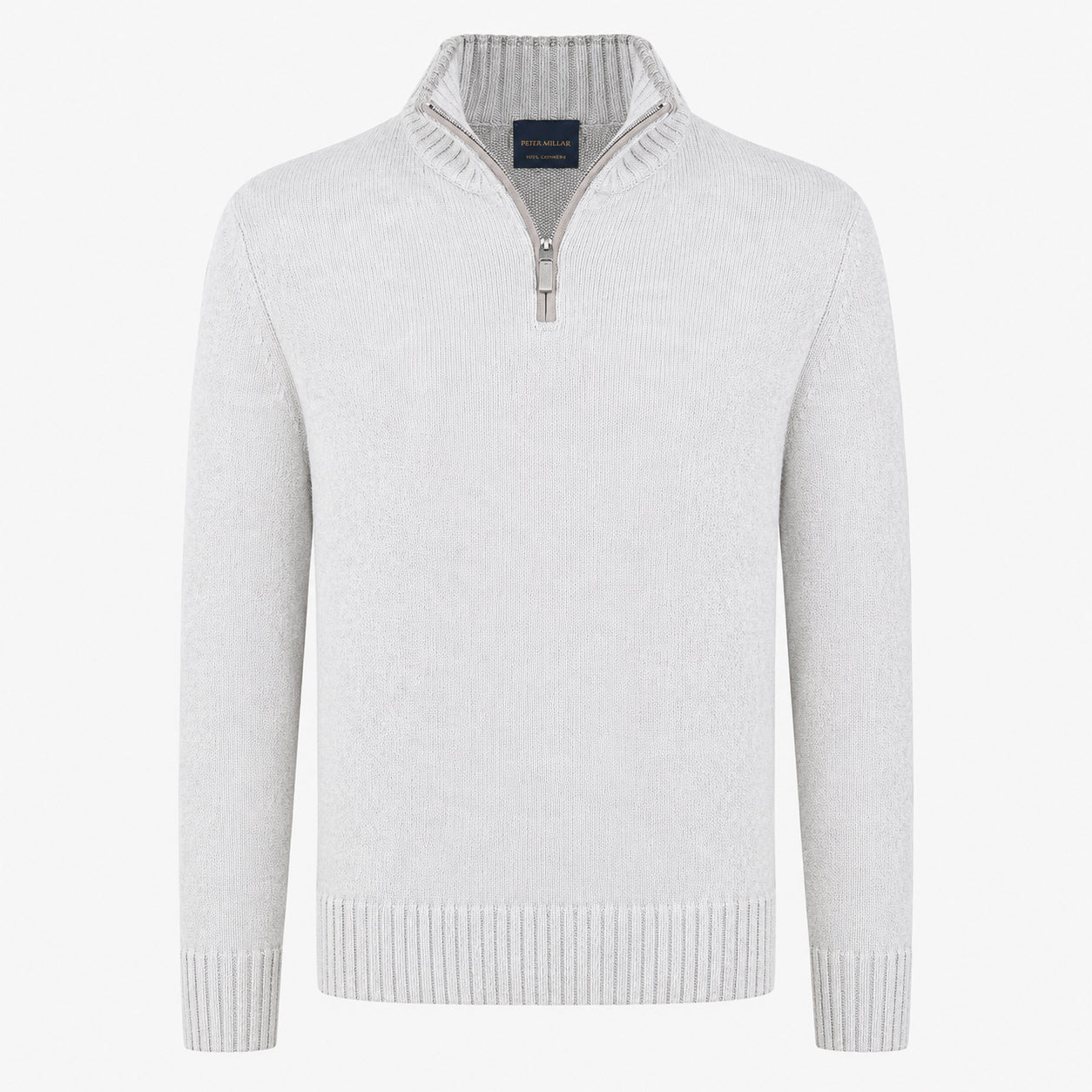 Paul & Shark Gebreide Trui met Rits Beige | Wool & Cashmere
