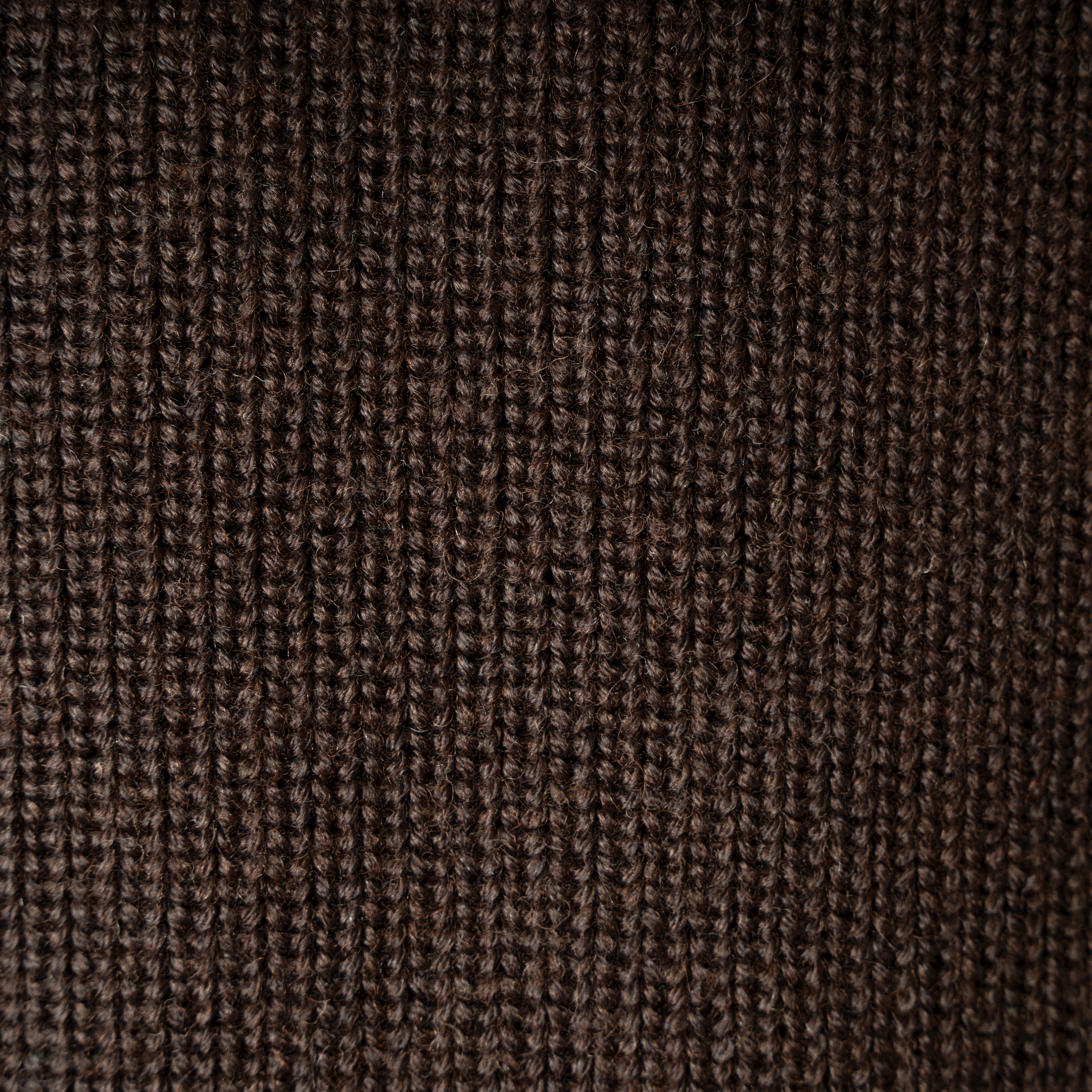 Paul & Shark Gebreide Trui met Rits Bruin | Shark Tag Tech Wool